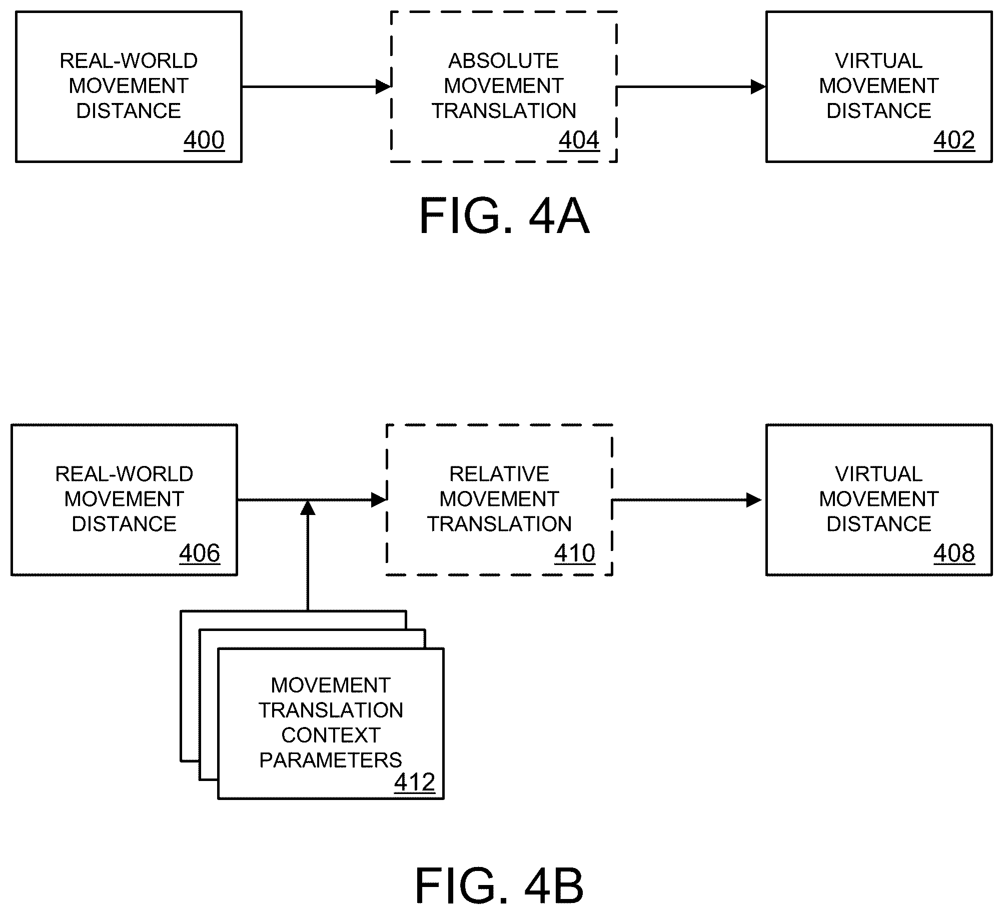 Patent US12602119 Figure 4 – Stylus movement translation switching