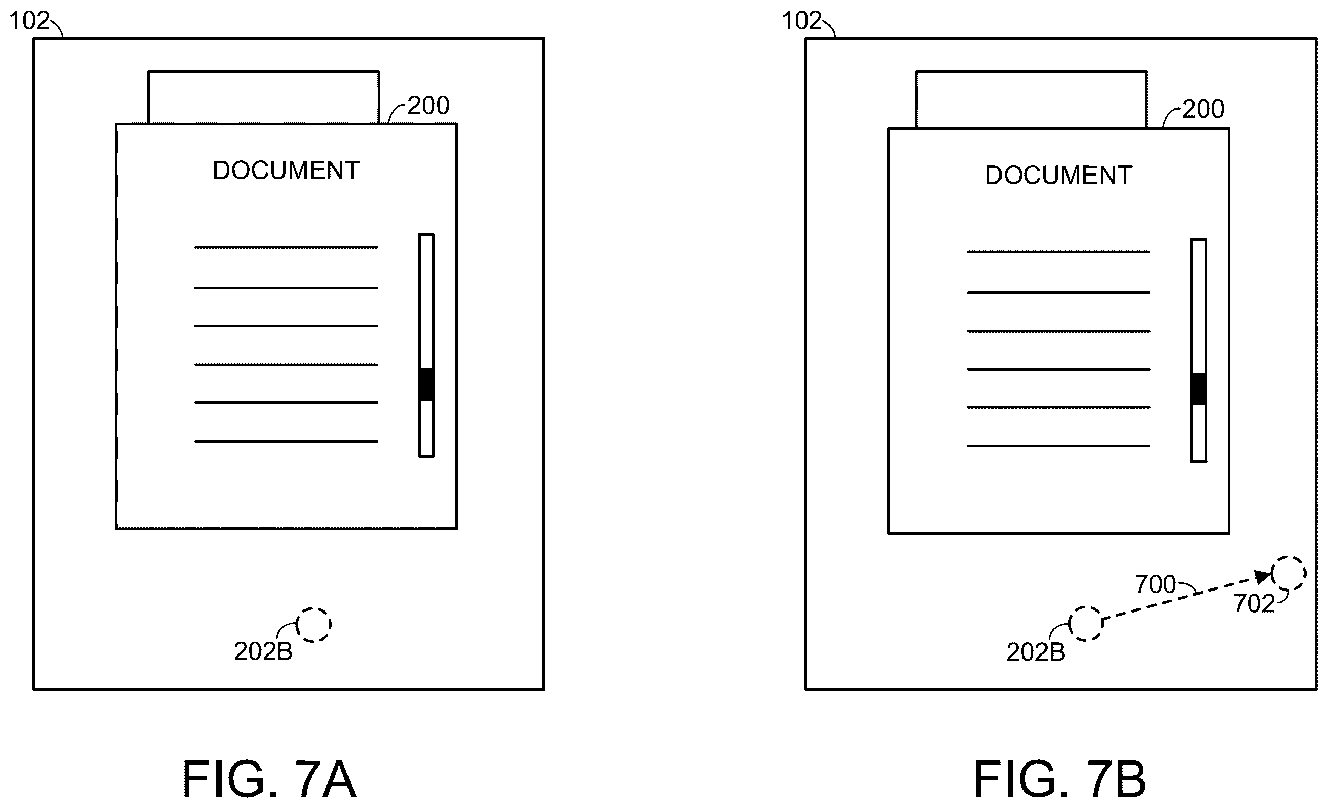 Patent US12602119 Figure 7 – Stylus movement translation switching