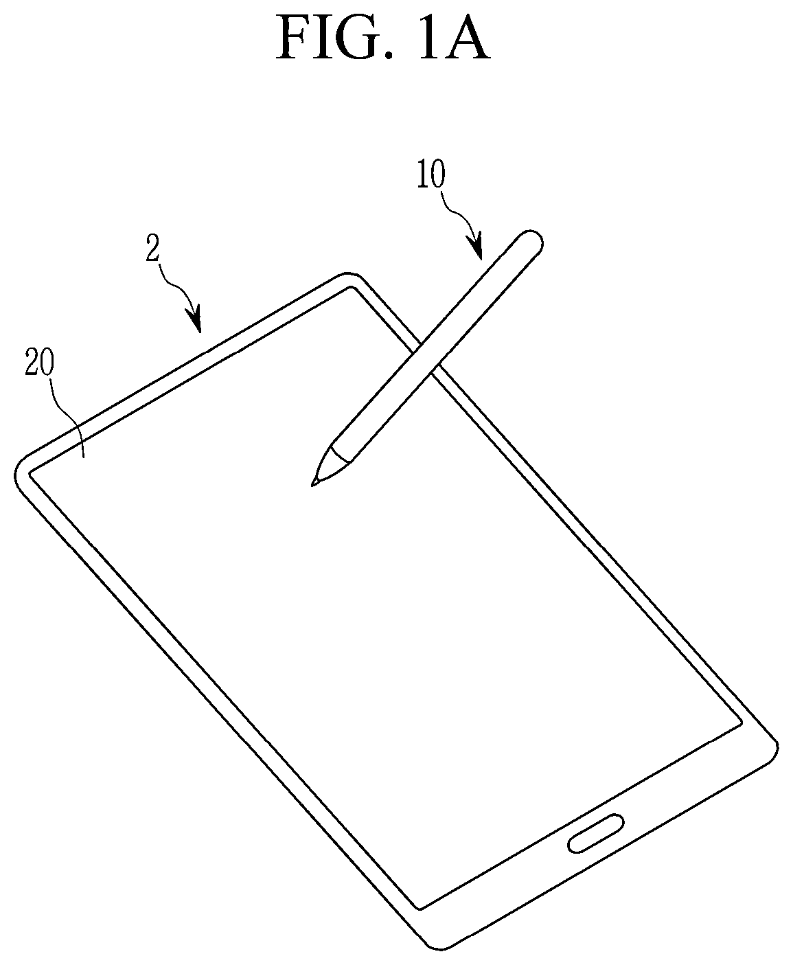 Patent US12602121 Figure 1 – Touch device for passive resonant stylus, driving method for the same and touch system