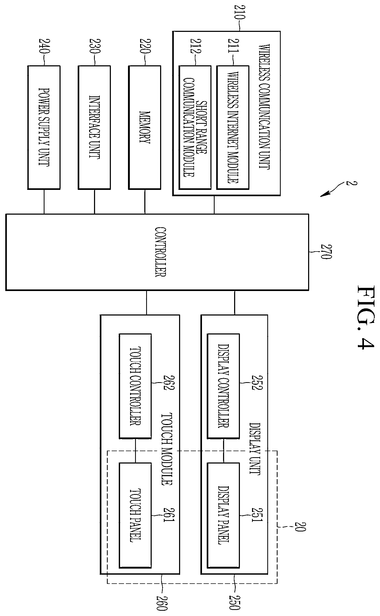 Patent US12602121 Figure 7 – Touch device for passive resonant stylus, driving method for the same and touch system