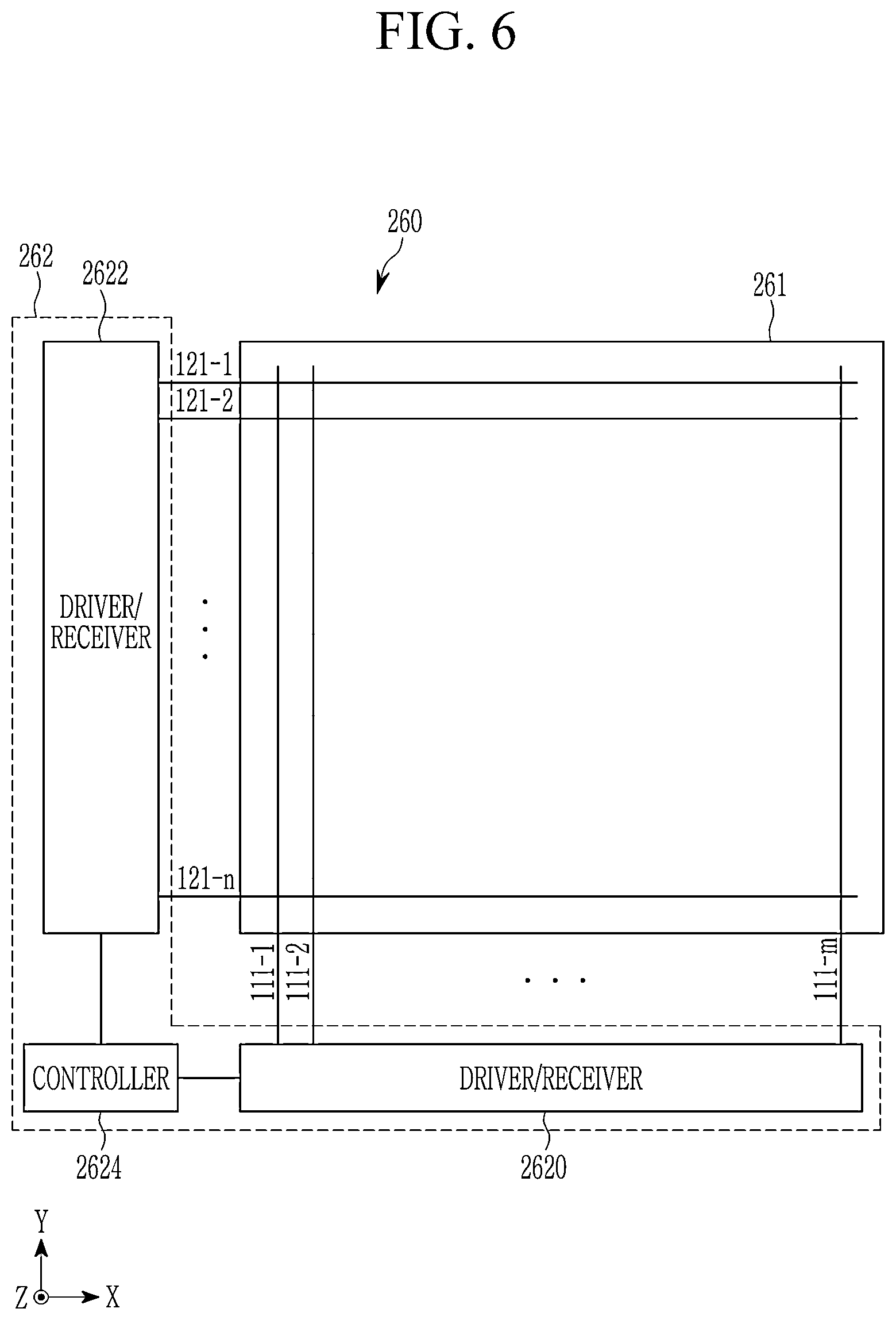 Patent US12602121 Figure 9 – Touch device for passive resonant stylus, driving method for the same and touch system