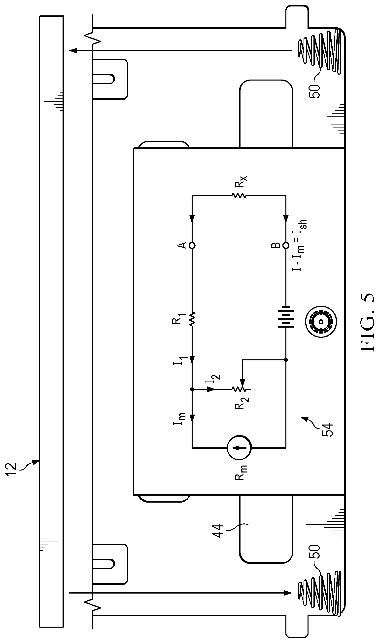 Patent US12602122 Figure 5 – Information handling system touch detection device grounding and self-test