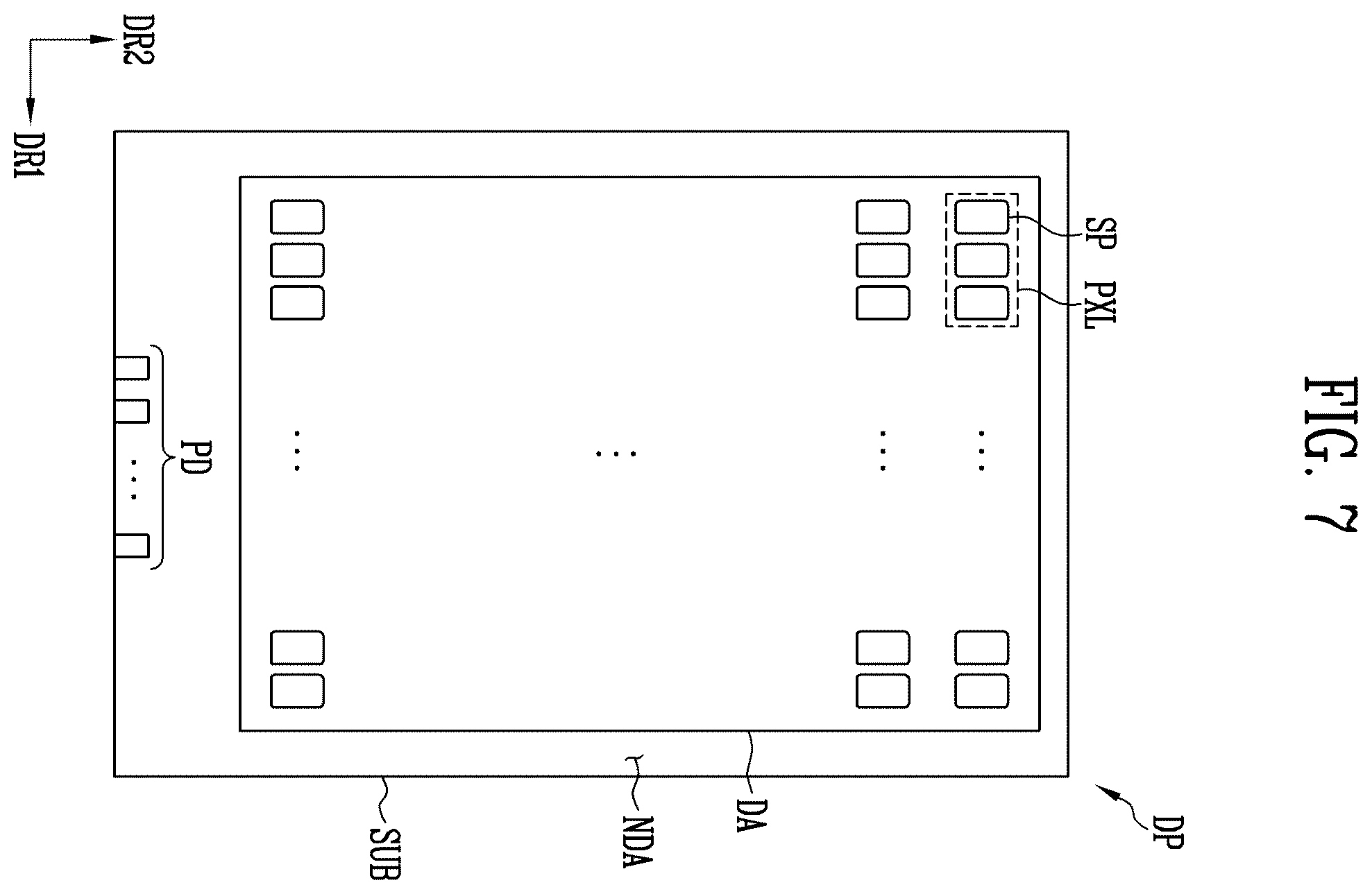 Patent US12602124 Figure 5 – Display device including a touch sensor and manufacturing method thereof