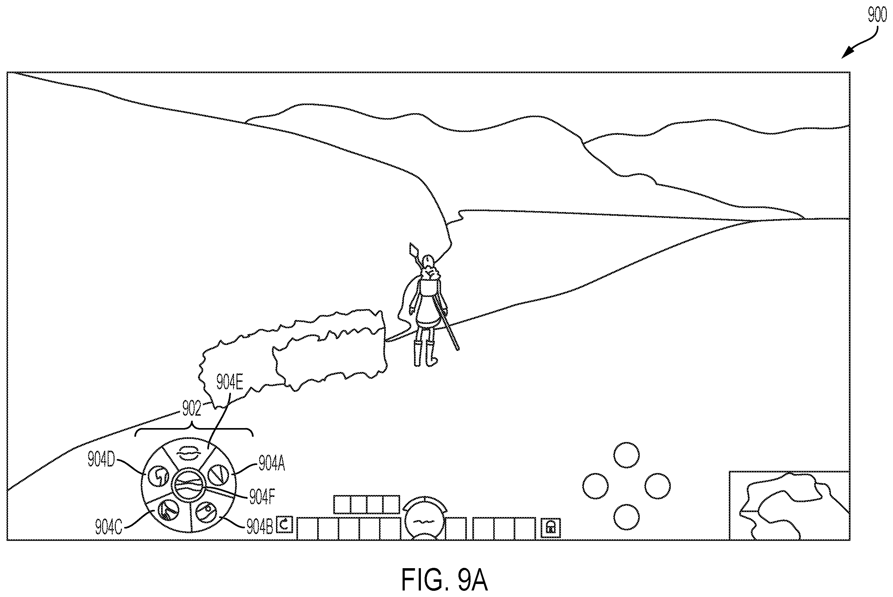 Patent US12602125 Figure 8 – Adjustable input modes for a handheld controller