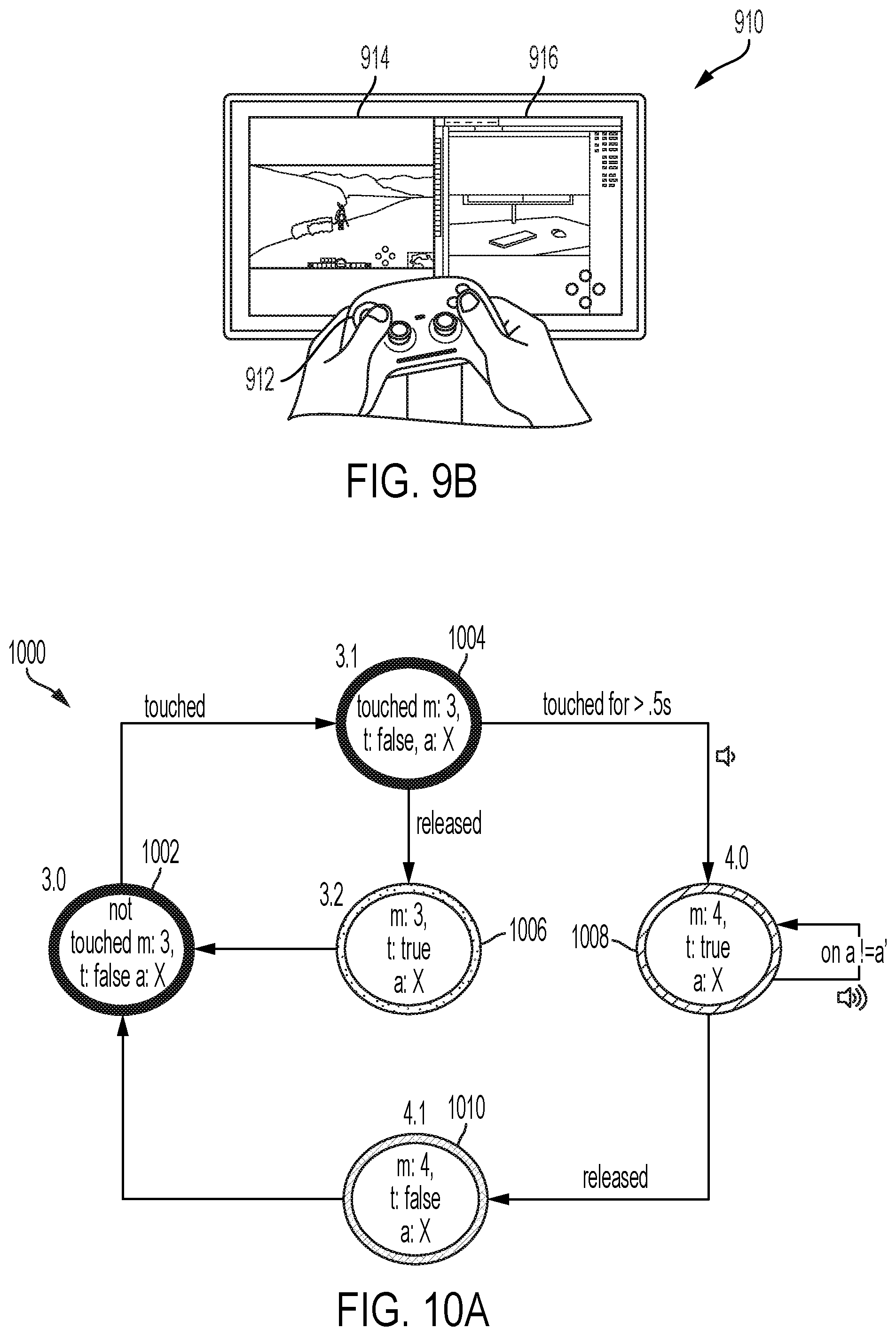 Patent US12602125 Figure 9 – Adjustable input modes for a handheld controller
