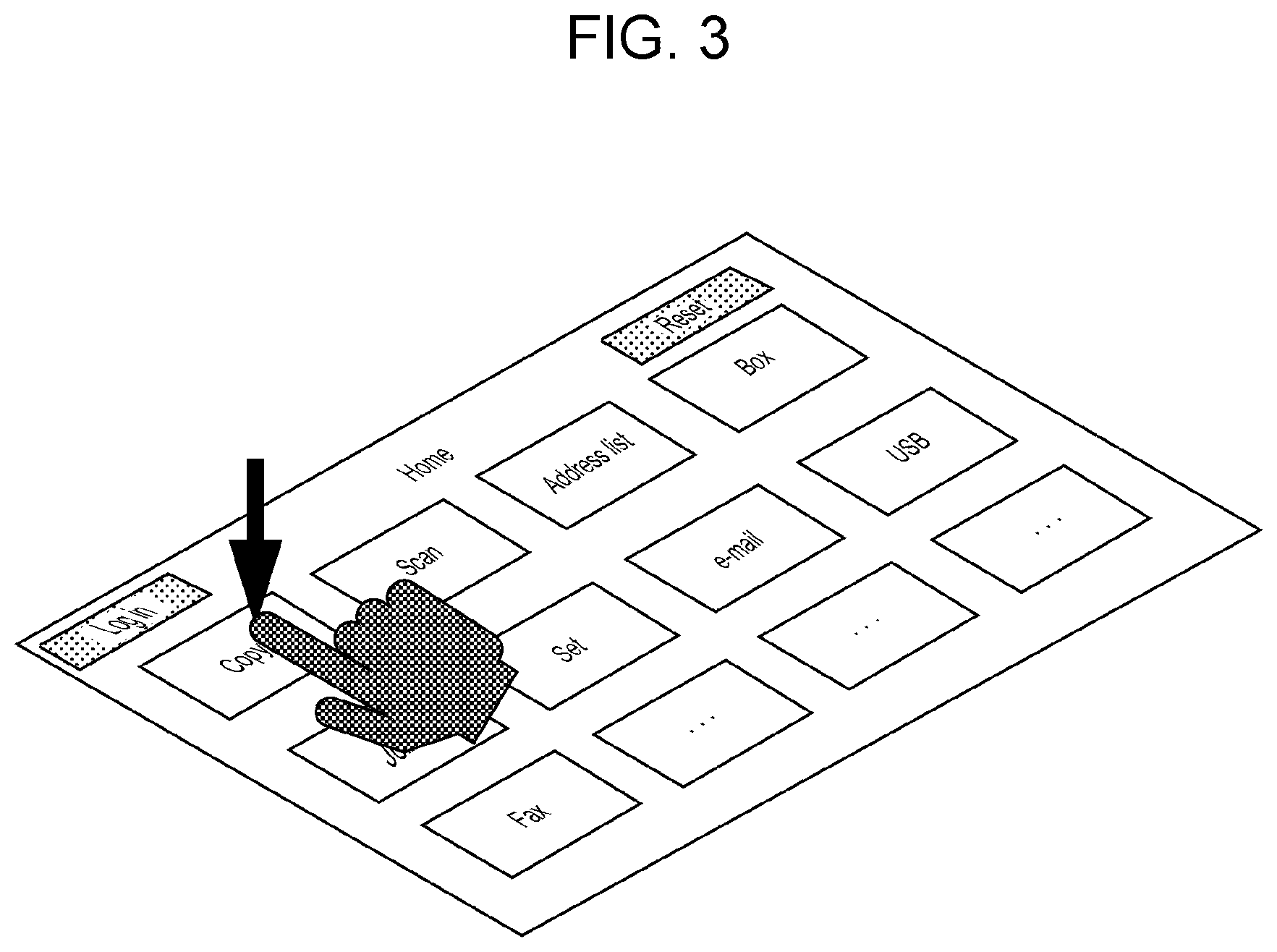 Patent US12602126 Figure 3 – Information processing apparatus, non-transitory computer readable medium, and information processing method for non-contact gesture-based selection