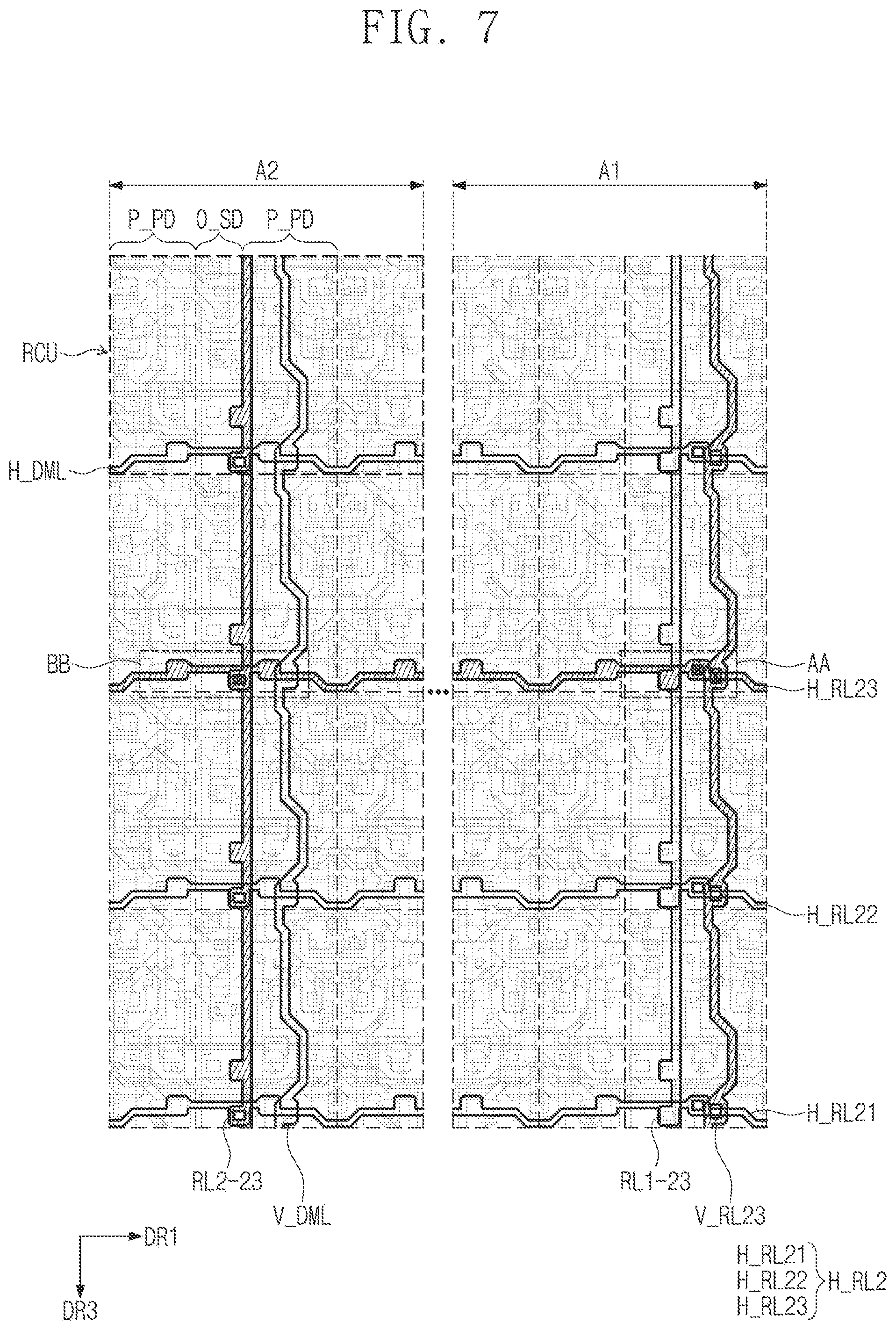 Patent US12602128 Figure 9 – Display device having pixel drive circuits and sensor drive circuits