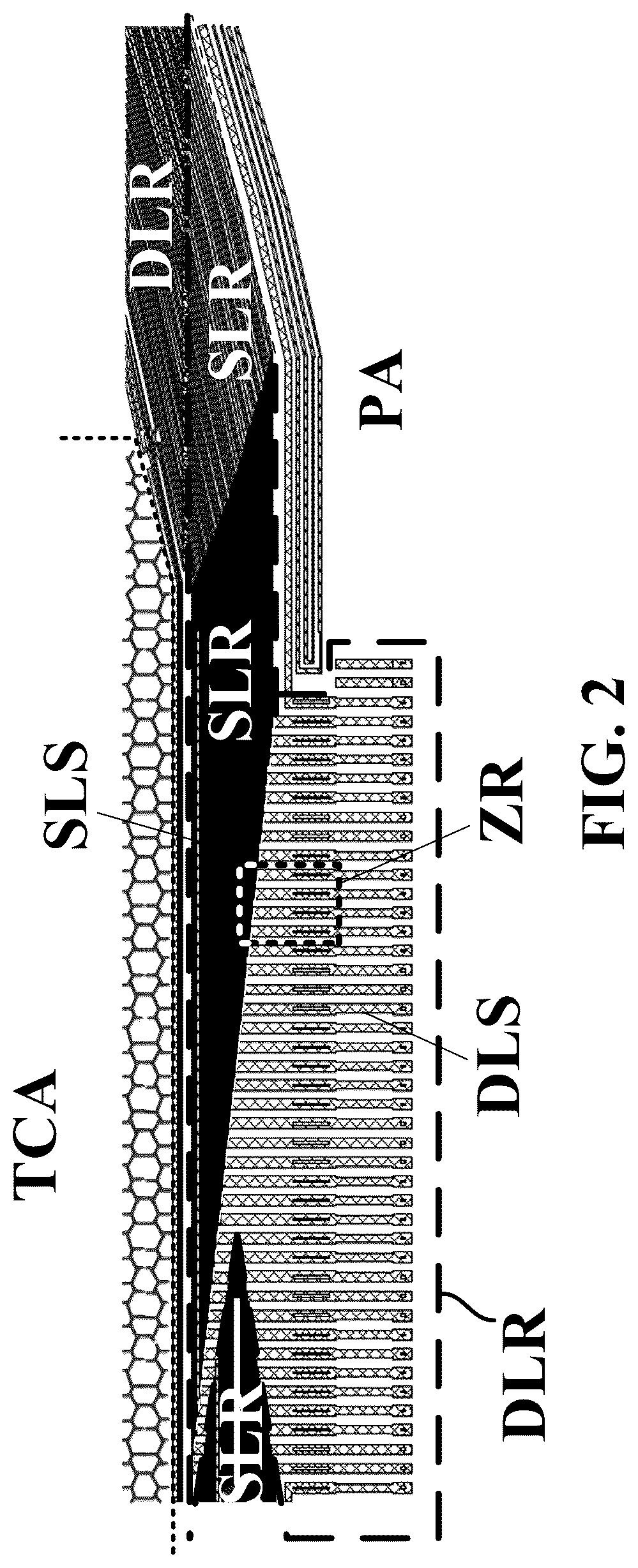 Patent US12602129 Figure 3 – Touch control structure and display apparatus with touch signal lines with double-layer region in a corner area