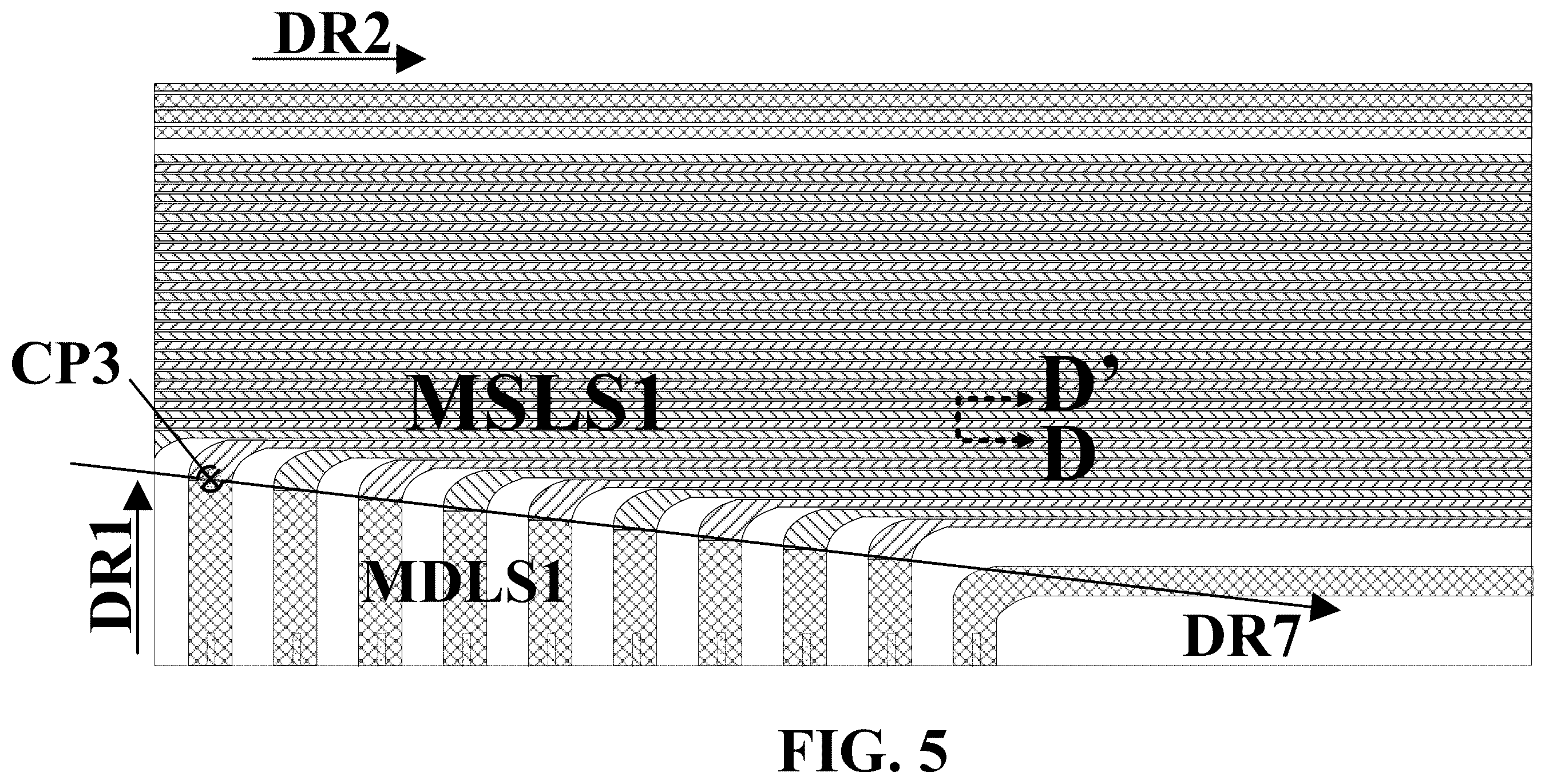 Patent US12602129 Figure 8 – Touch control structure and display apparatus with touch signal lines with double-layer region in a corner area