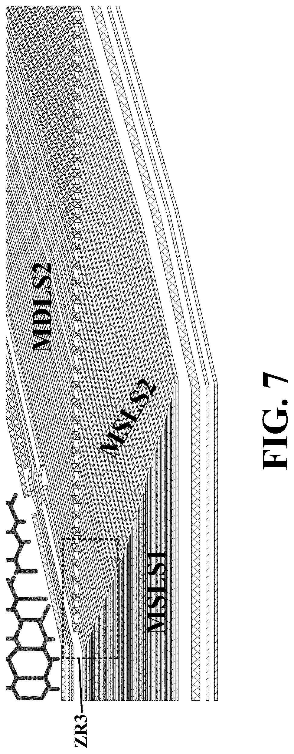 Patent US12602129 Figure 10 – Touch control structure and display apparatus with touch signal lines with double-layer region in a corner area