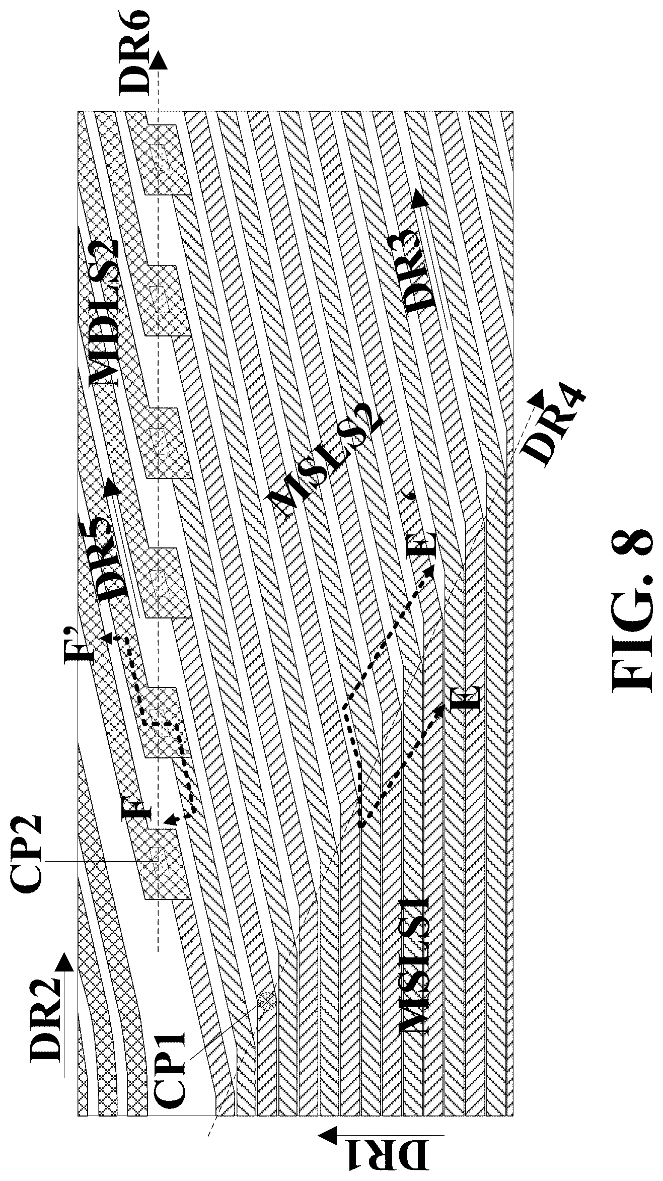 Patent US12602129 Figure 11 – Touch control structure and display apparatus with touch signal lines with double-layer region in a corner area