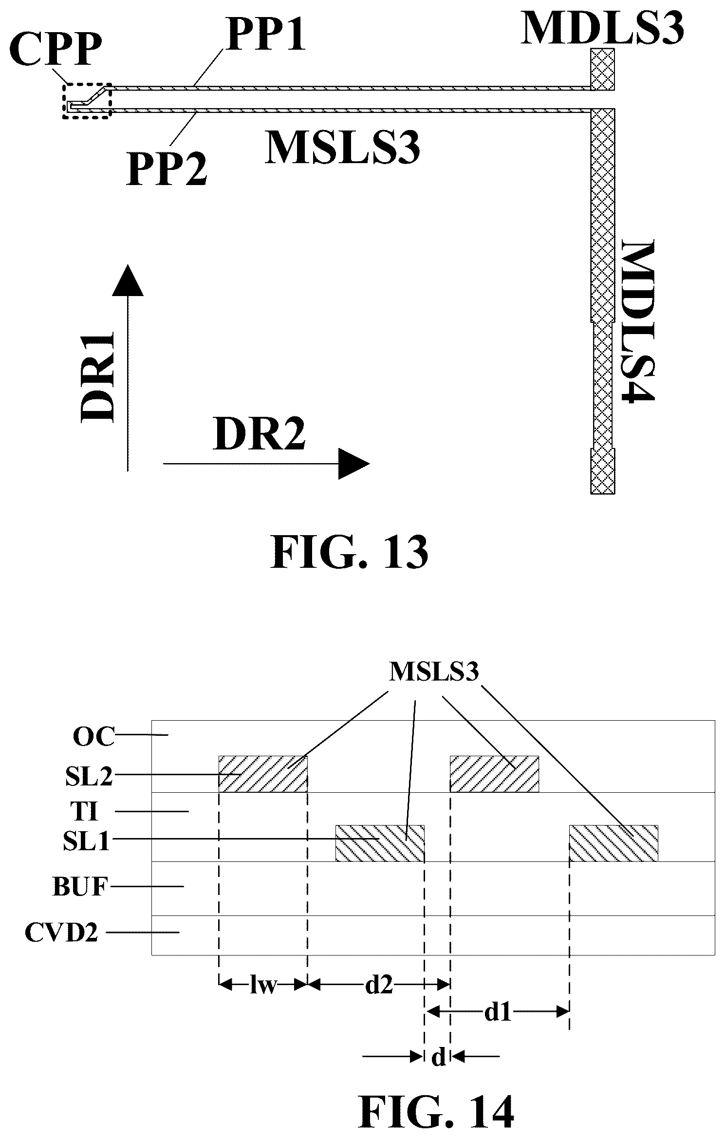 Patent US12602129 Figure 15 – Touch control structure and display apparatus with touch signal lines with double-layer region in a corner area