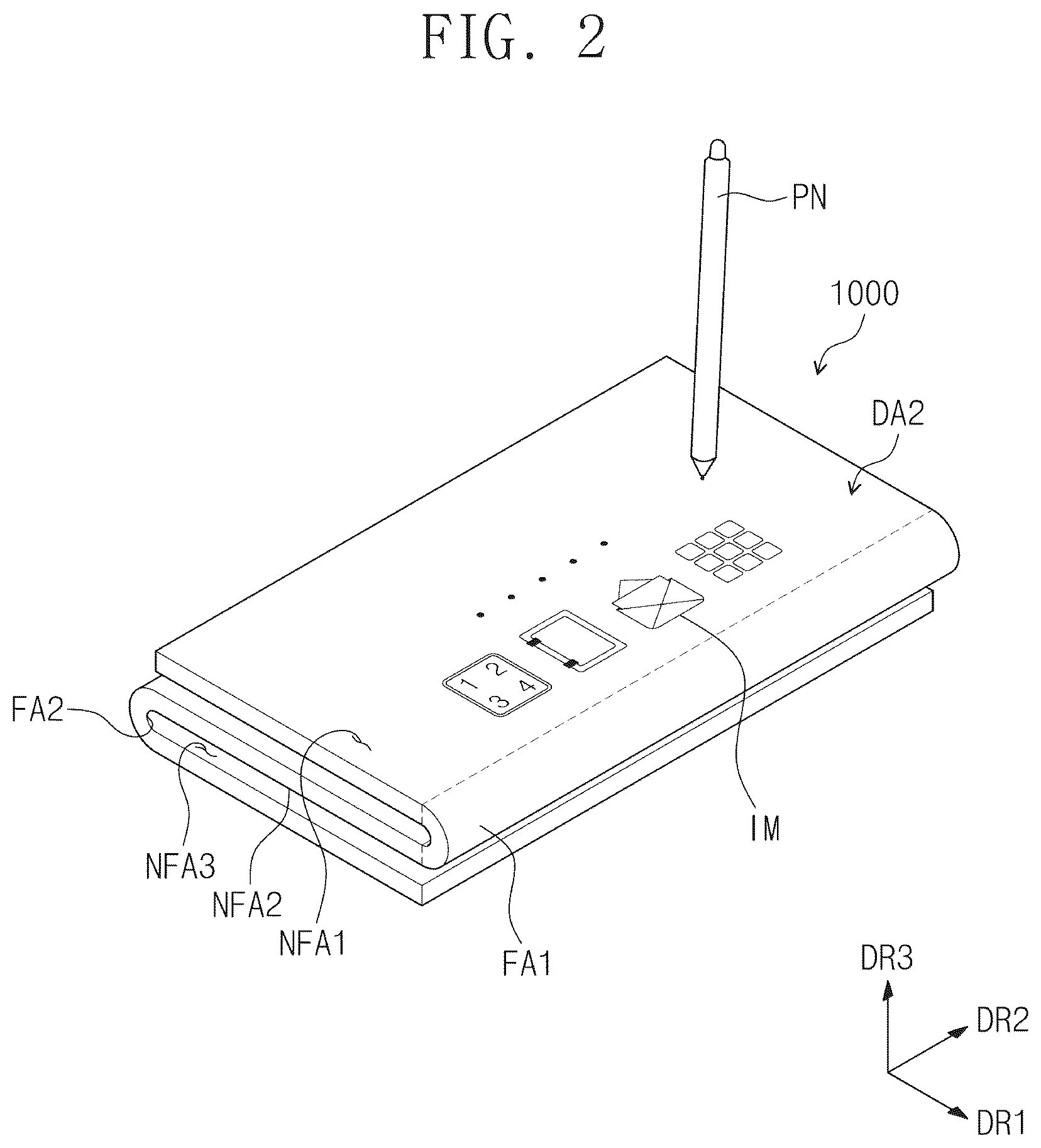 Patent US12602130 Figure 2 – Electronic device