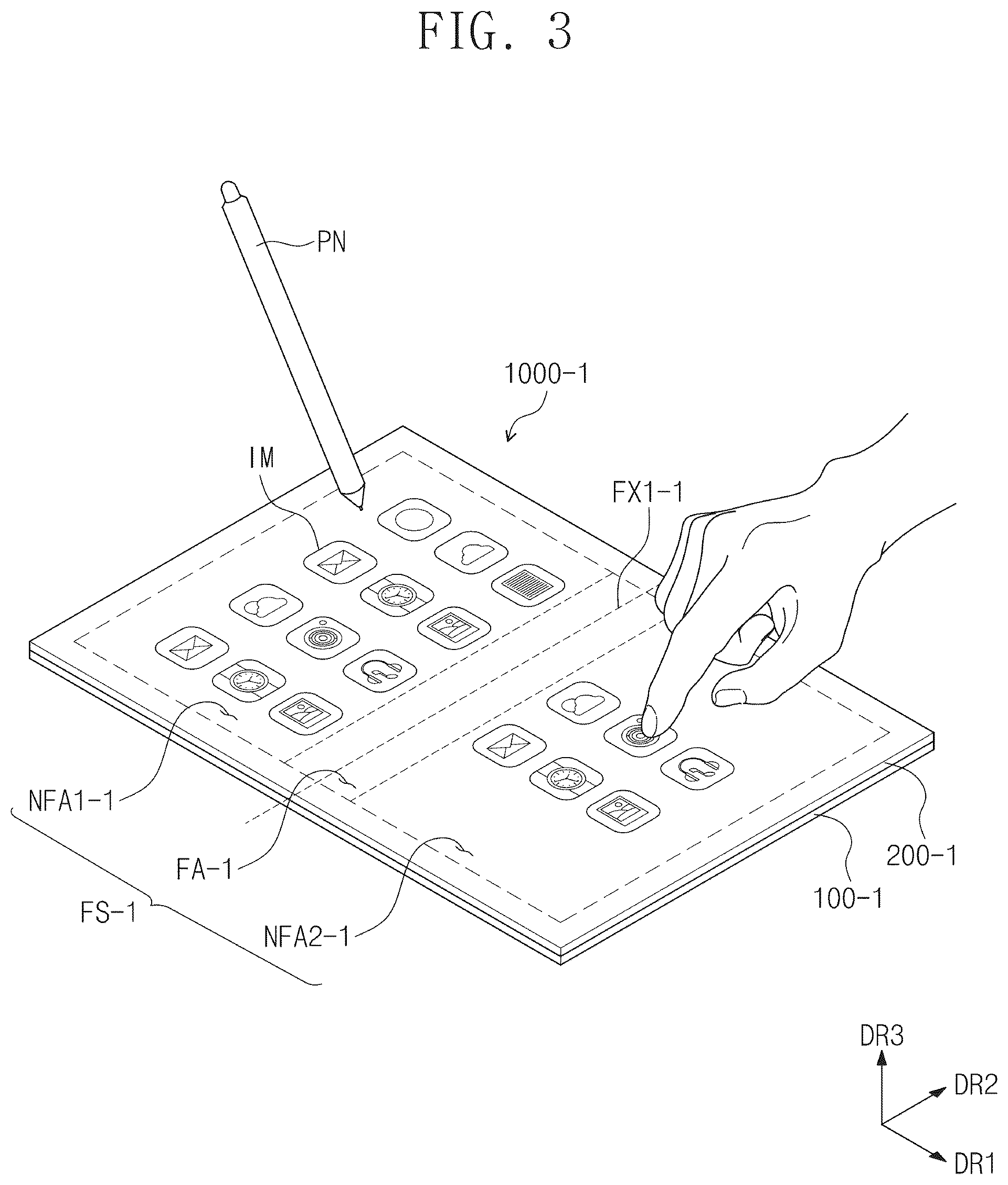 Patent US12602130 Figure 3 – Electronic device