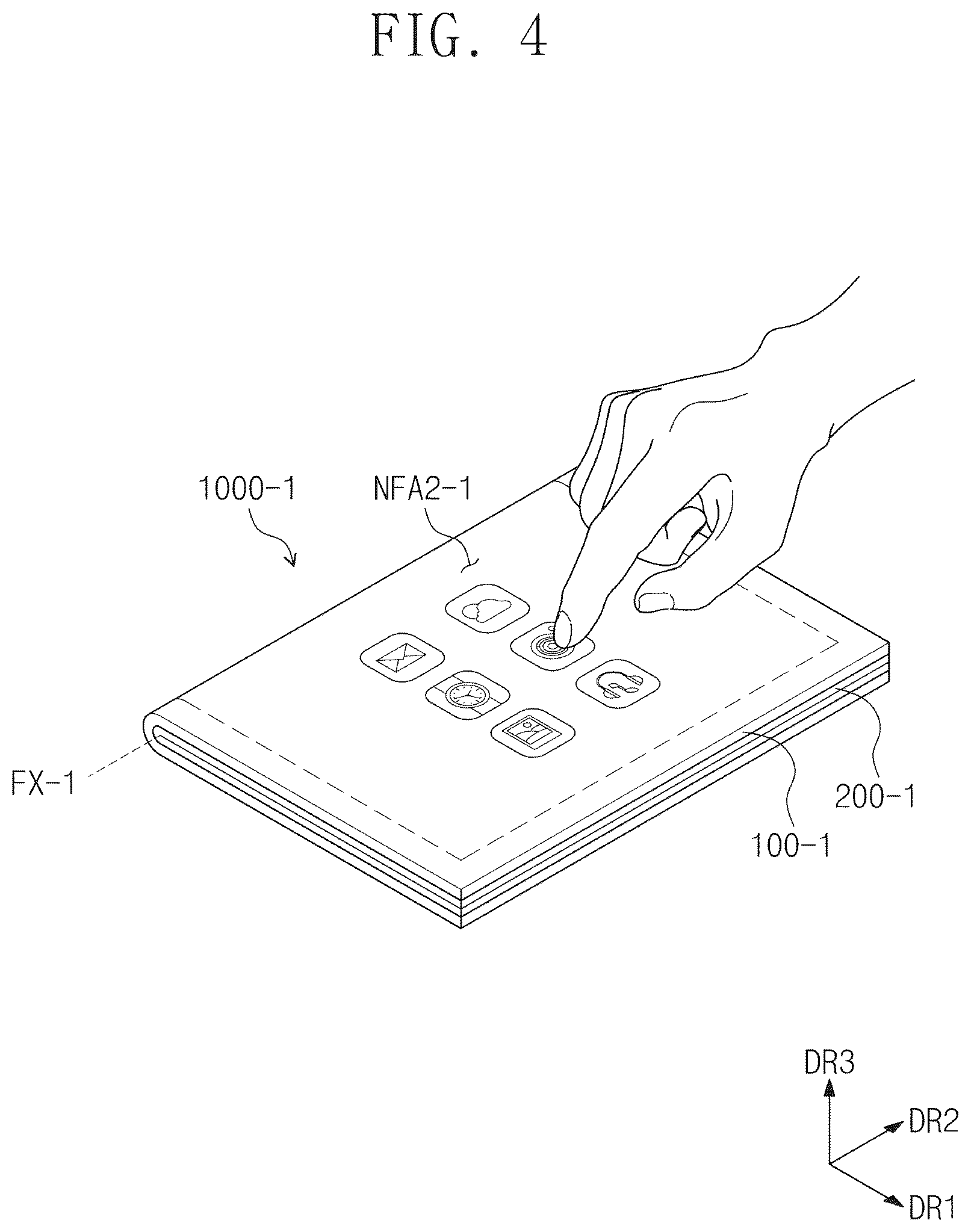 Patent US12602130 Figure 4 – Electronic device