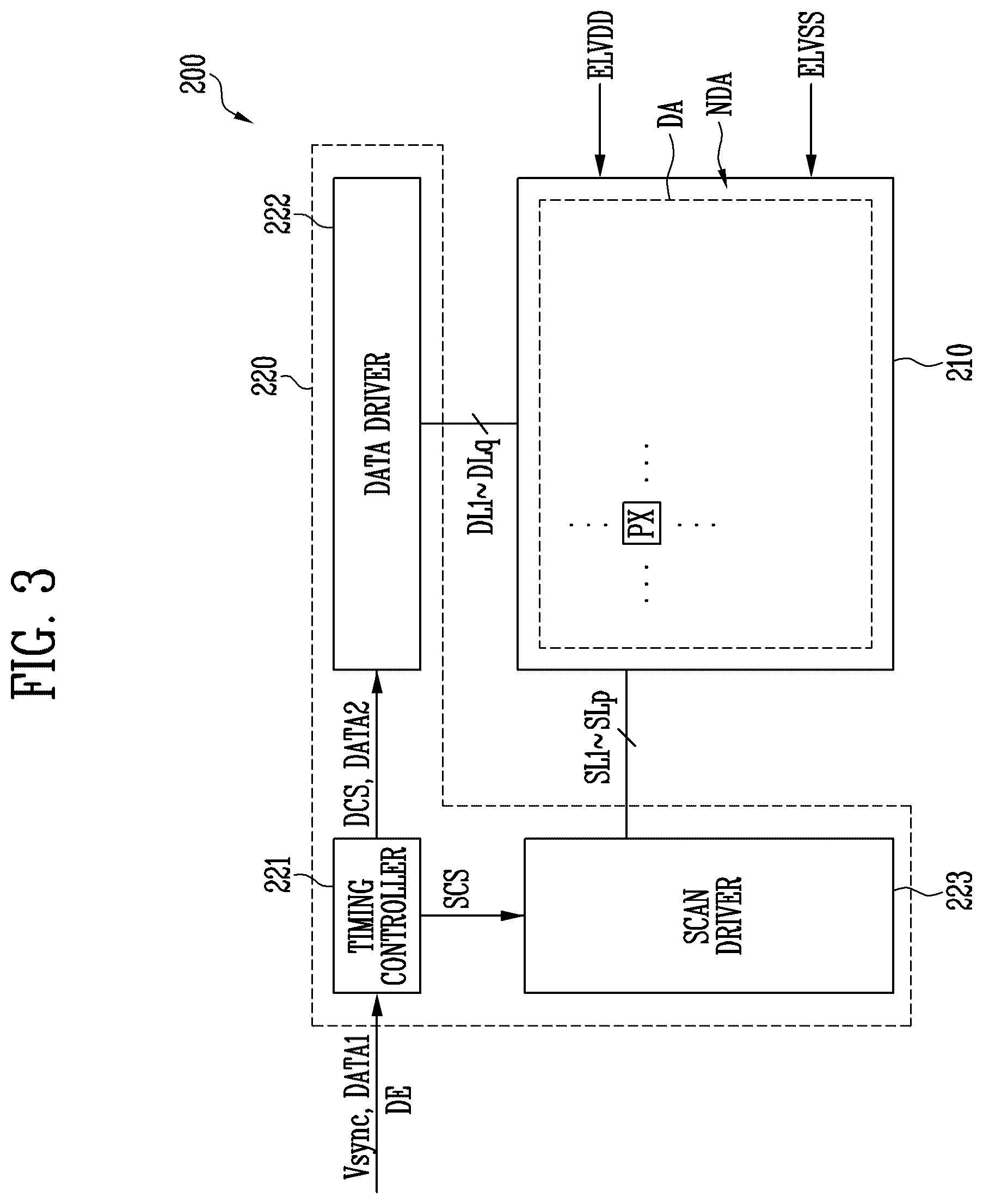 Patent US12602131 Figure 3 – Display device and driving method of the same