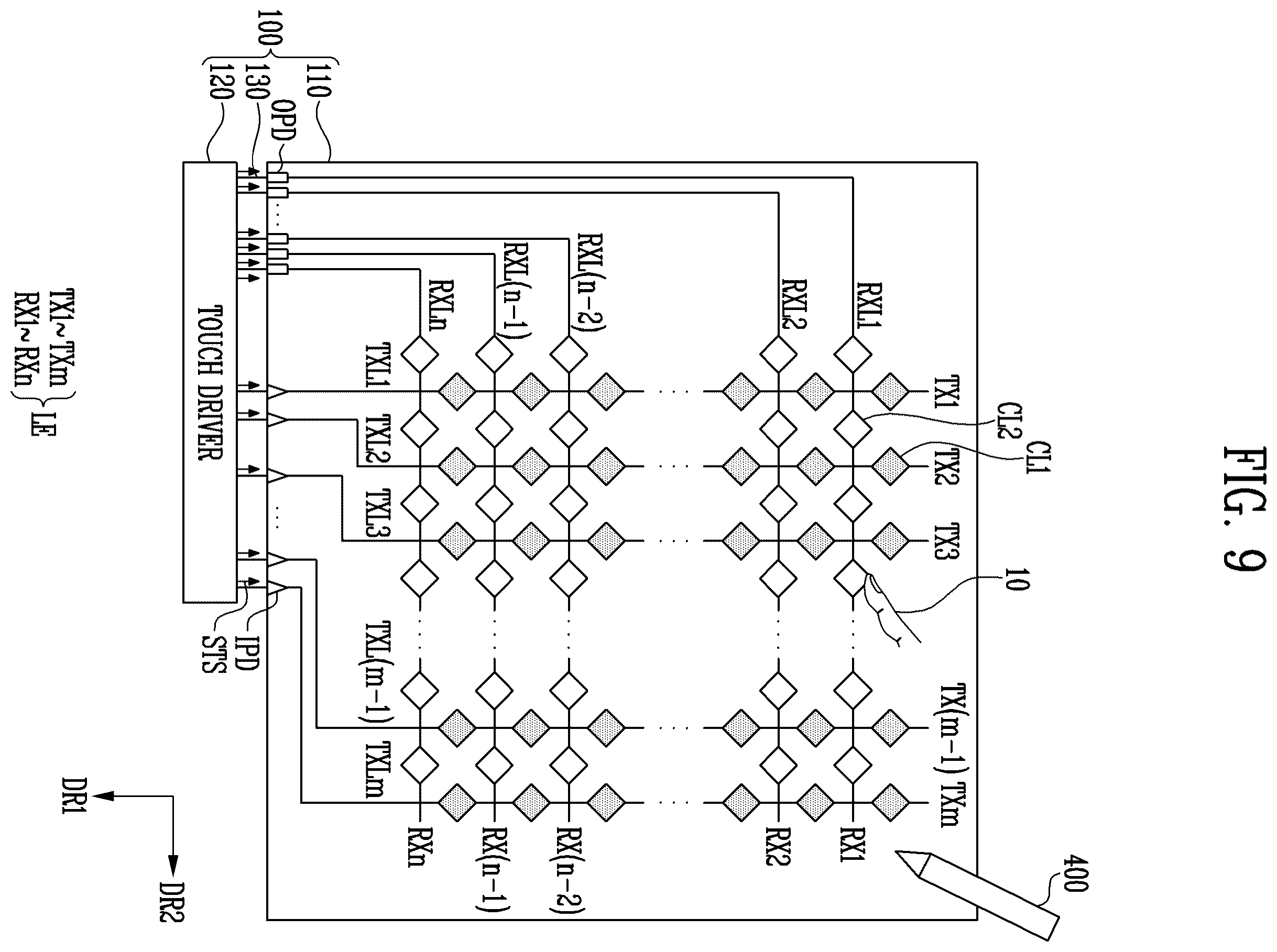 Patent US12602131 Figure 9 – Display device and driving method of the same