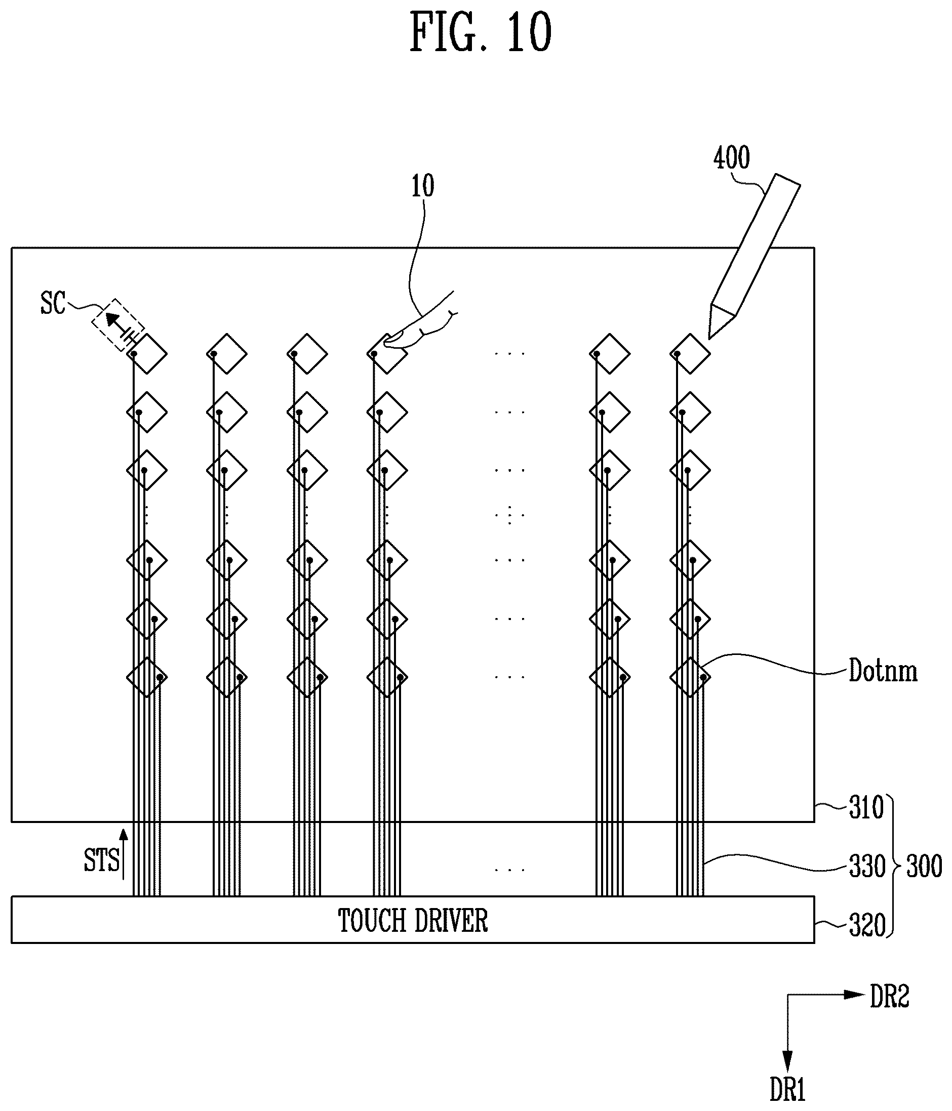 Patent US12602131 Figure 10 – Display device and driving method of the same