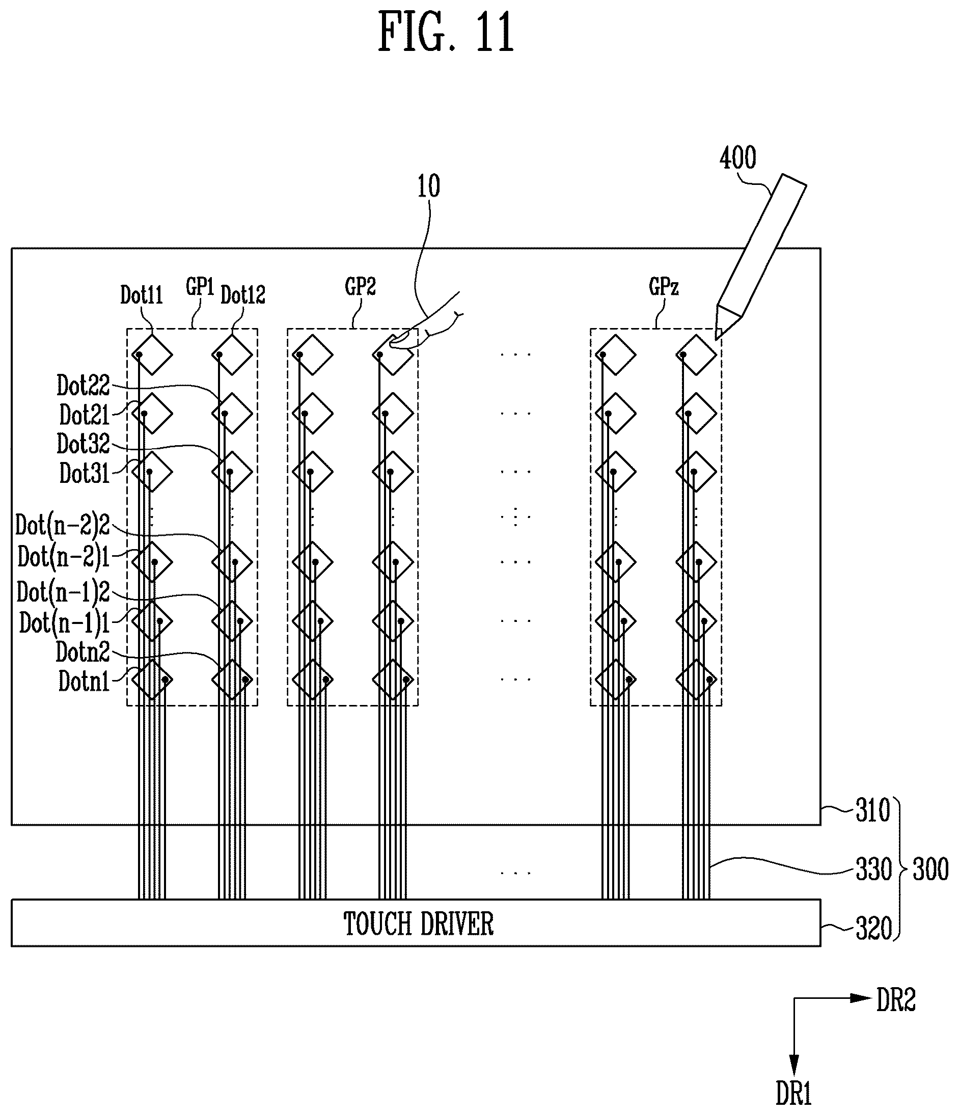 Patent US12602131 Figure 11 – Display device and driving method of the same