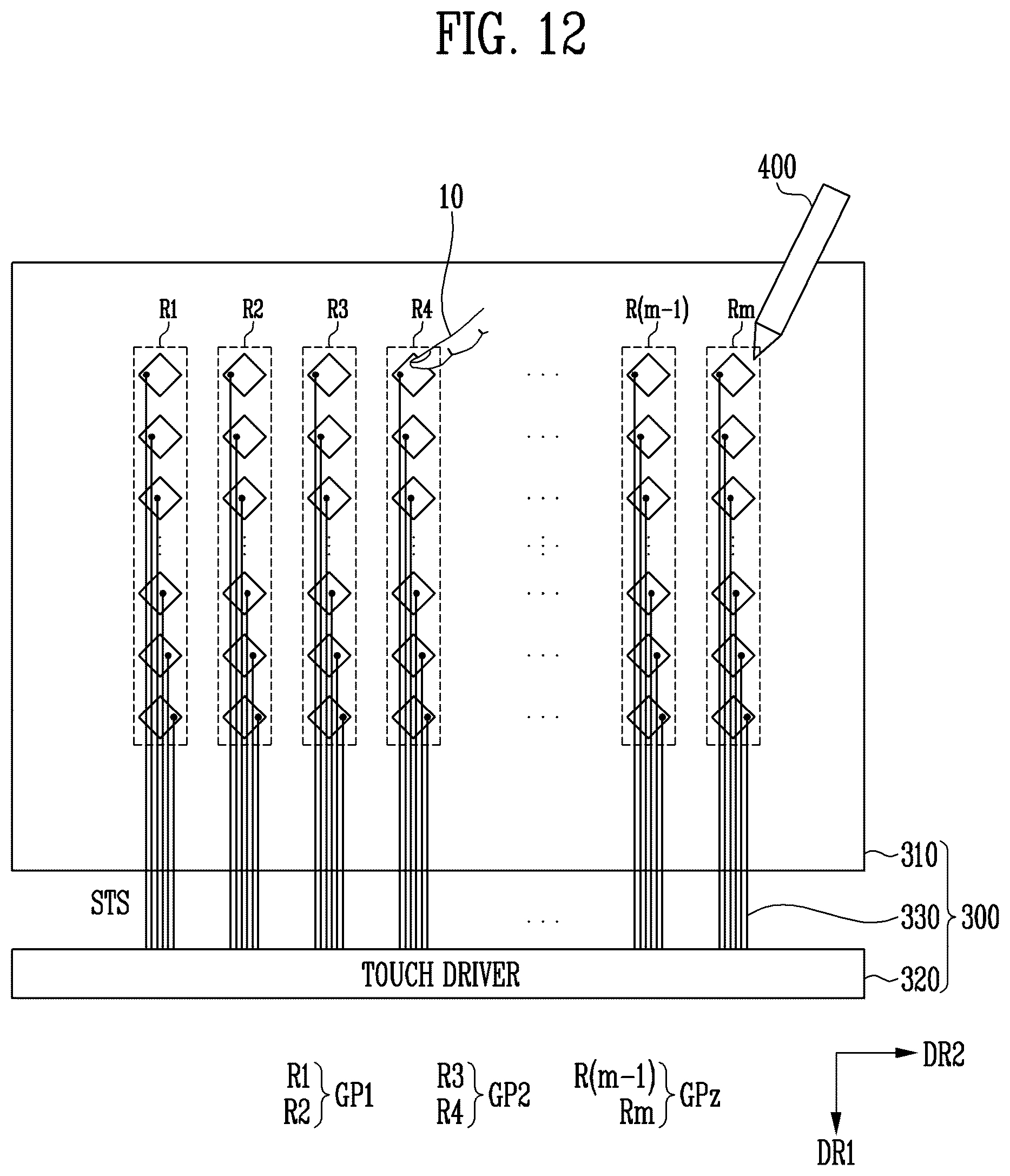 Patent US12602131 Figure 12 – Display device and driving method of the same