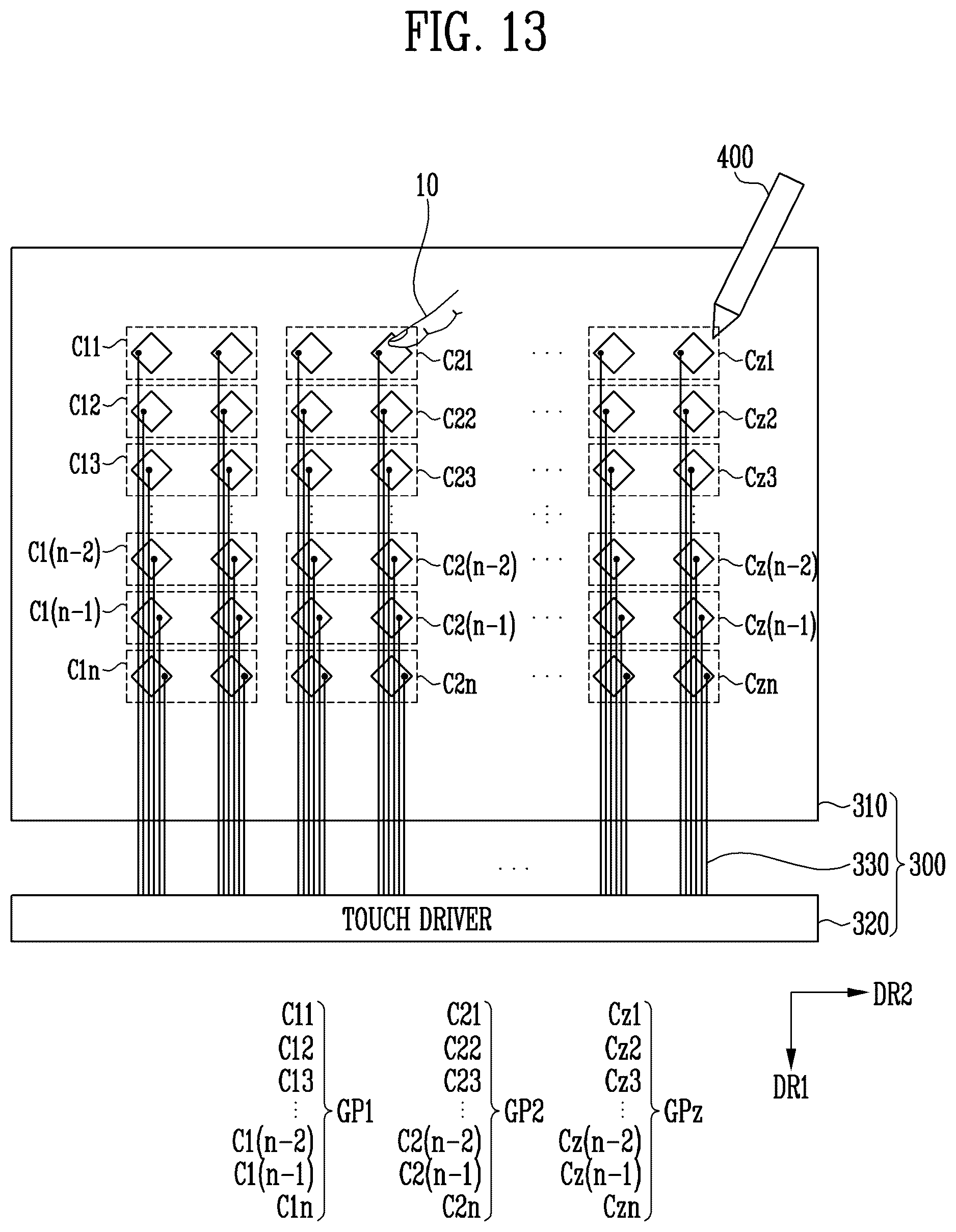 Patent US12602131 Figure 13 – Display device and driving method of the same