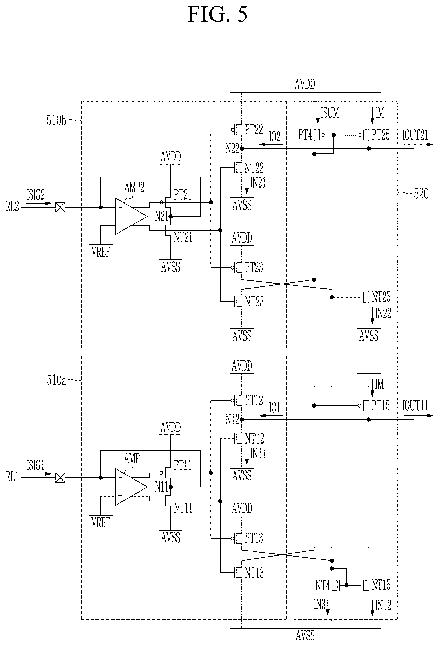 Patent US12602133 Figure 5 – Touch driver, touch device, and display device including the same