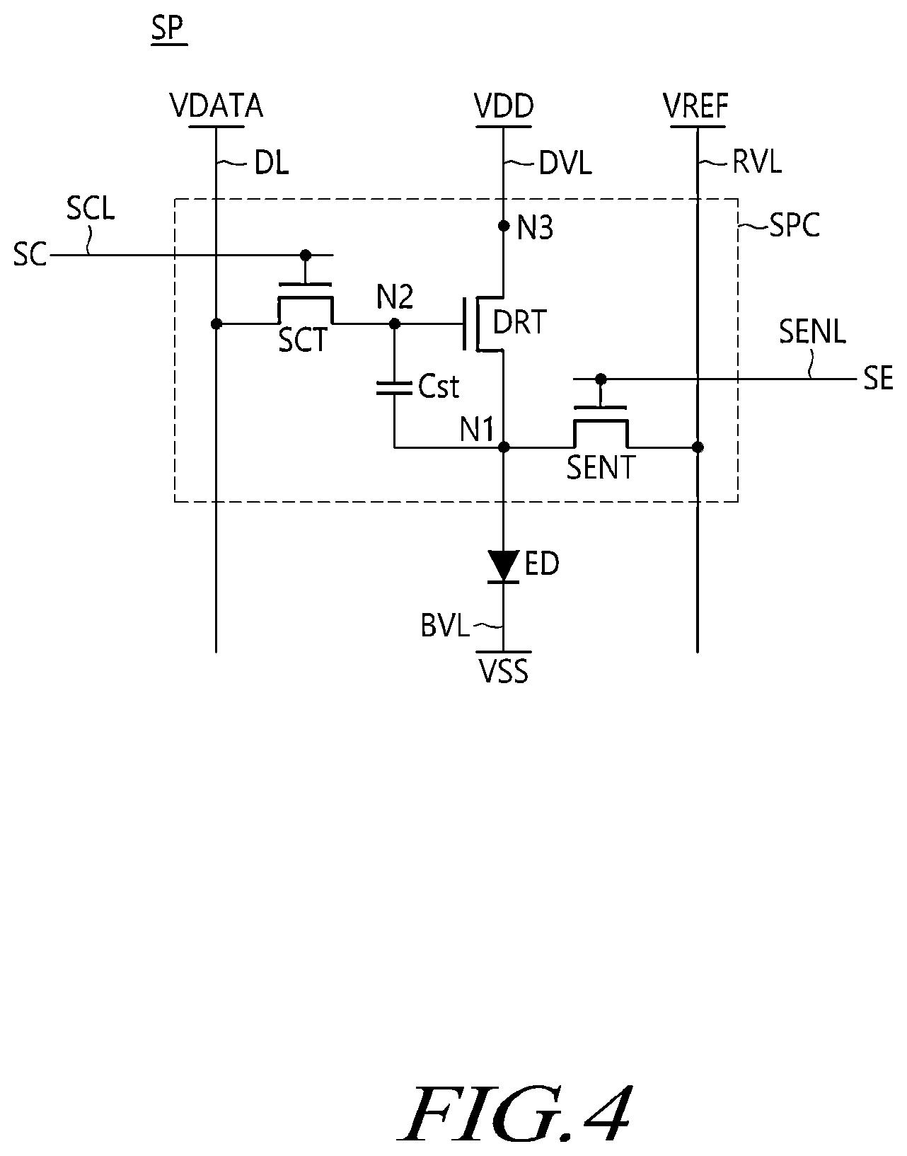 Patent US12602135 Figure 5 – Display device and pen touch system