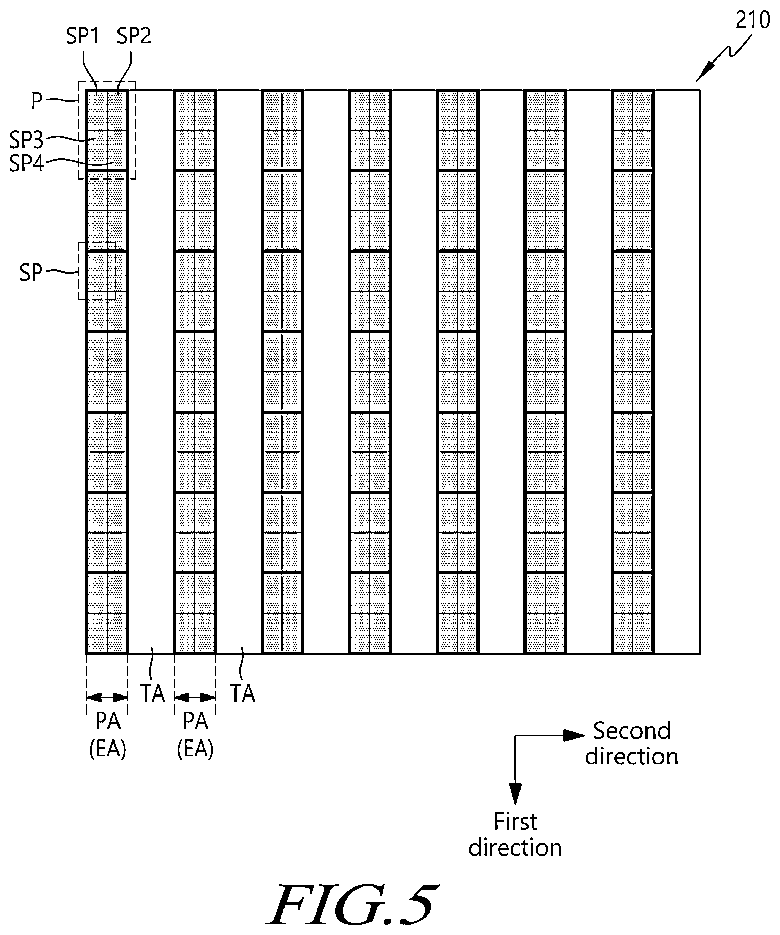 Patent US12602135 Figure 6 – Display device and pen touch system