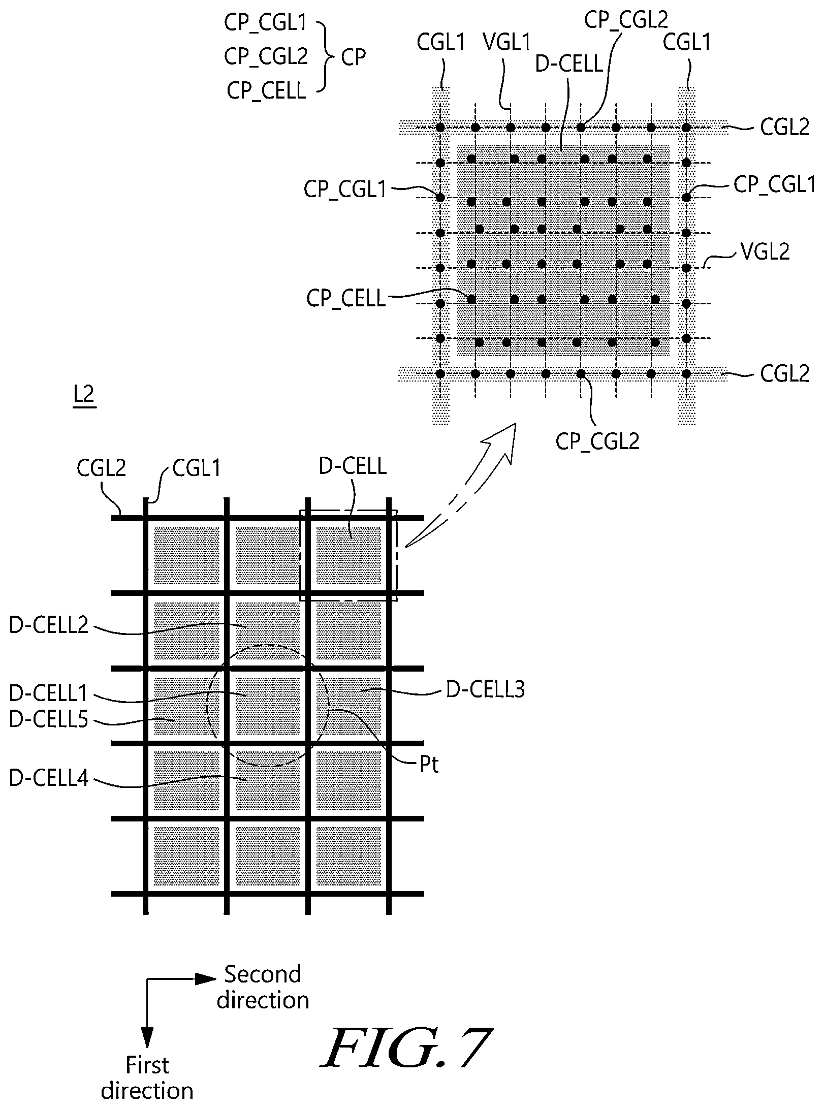 Patent US12602135 Figure 8 – Display device and pen touch system