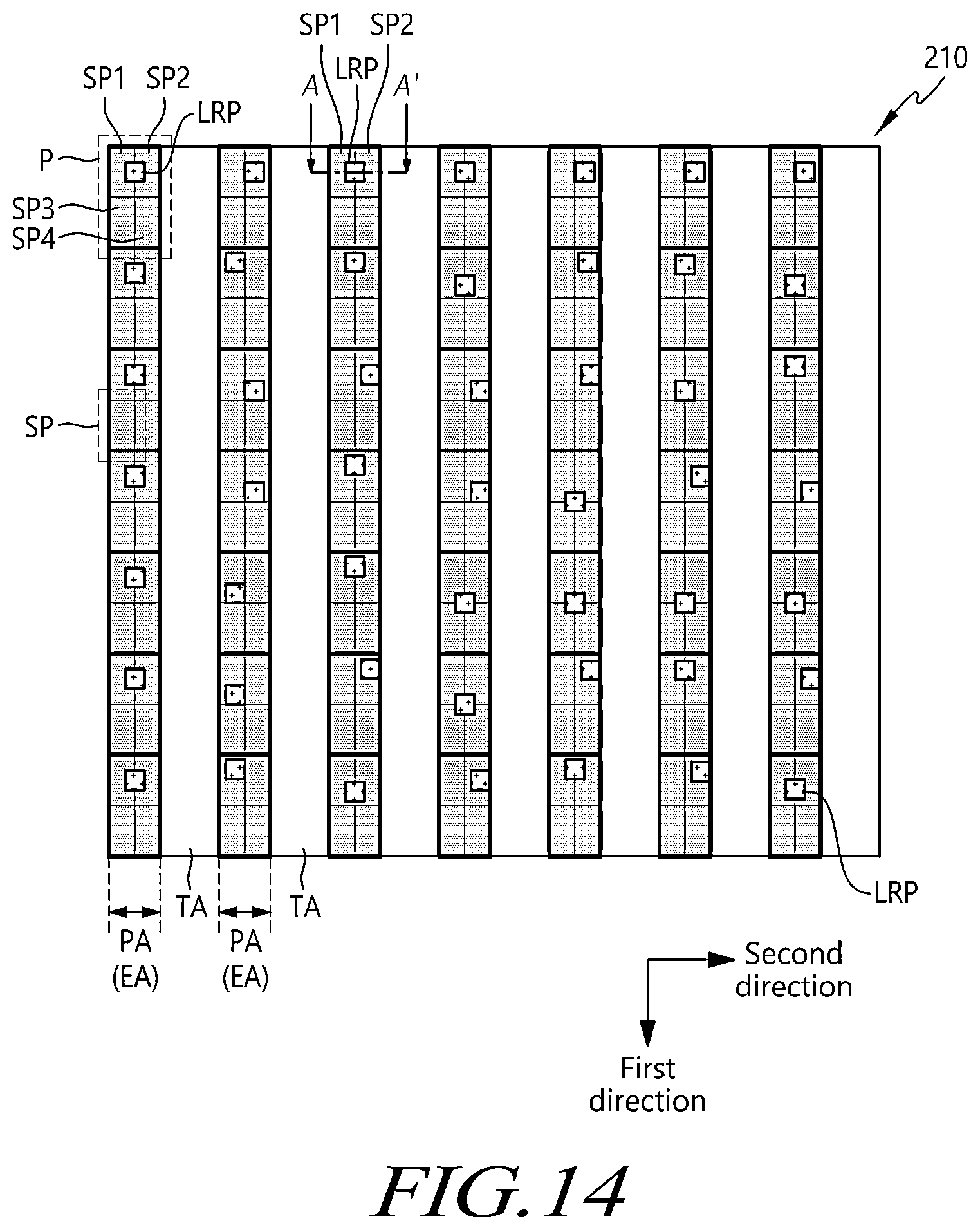 Patent US12602135 Figure 15 – Display device and pen touch system