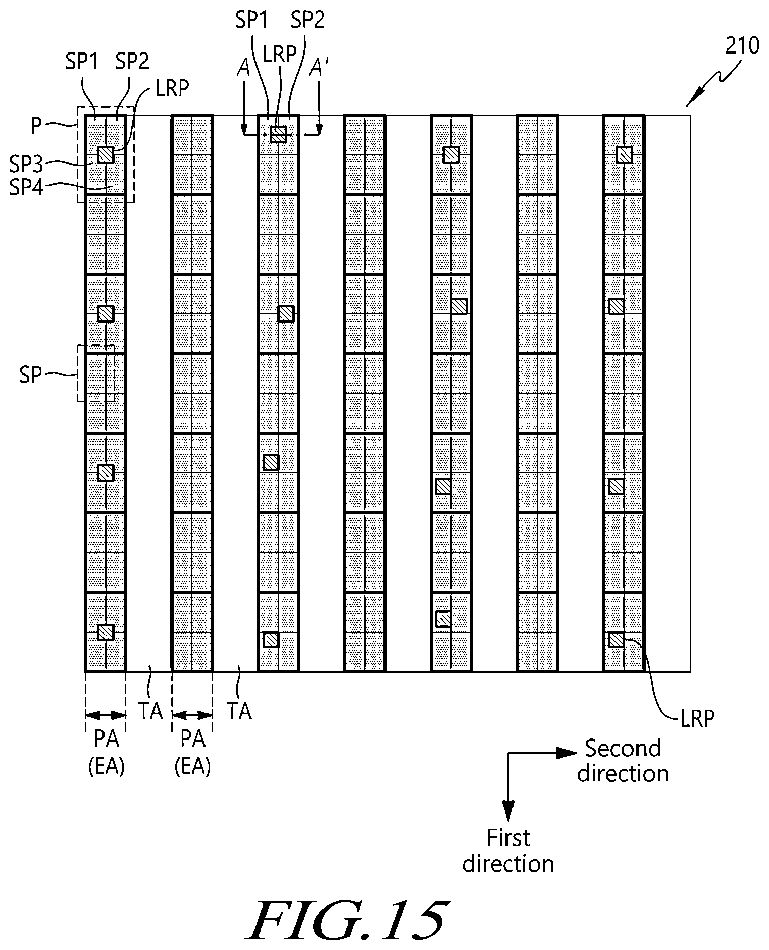 Patent US12602135 Figure 16 – Display device and pen touch system