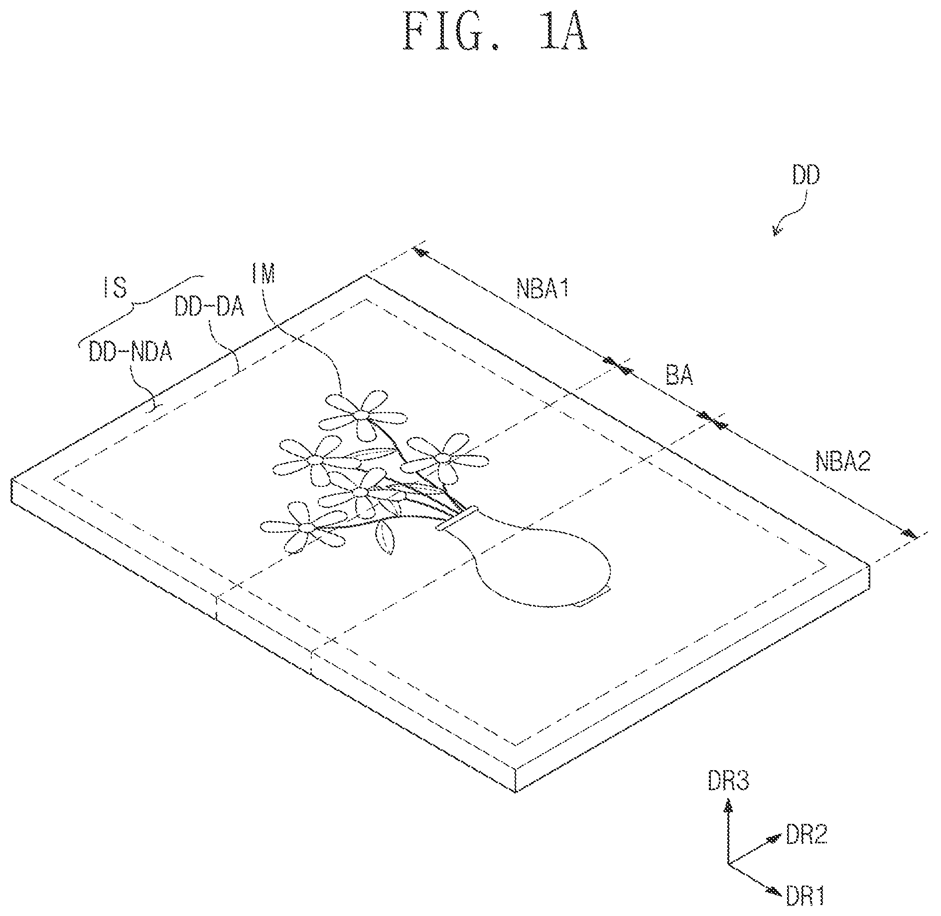 Patent US12602136 Figure 1 – Display device