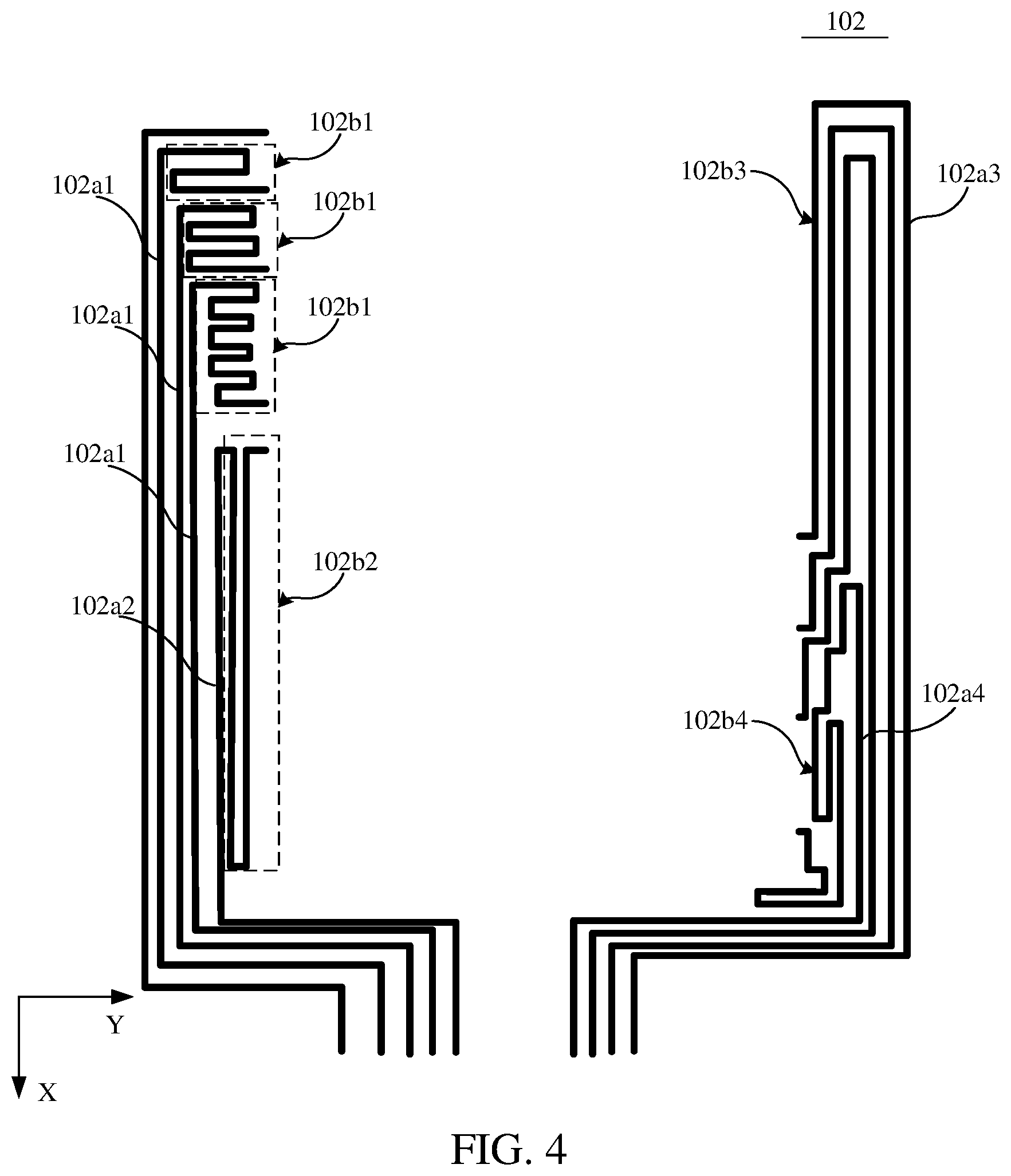 Patent US12602137 Figure 3 – Touch display panel