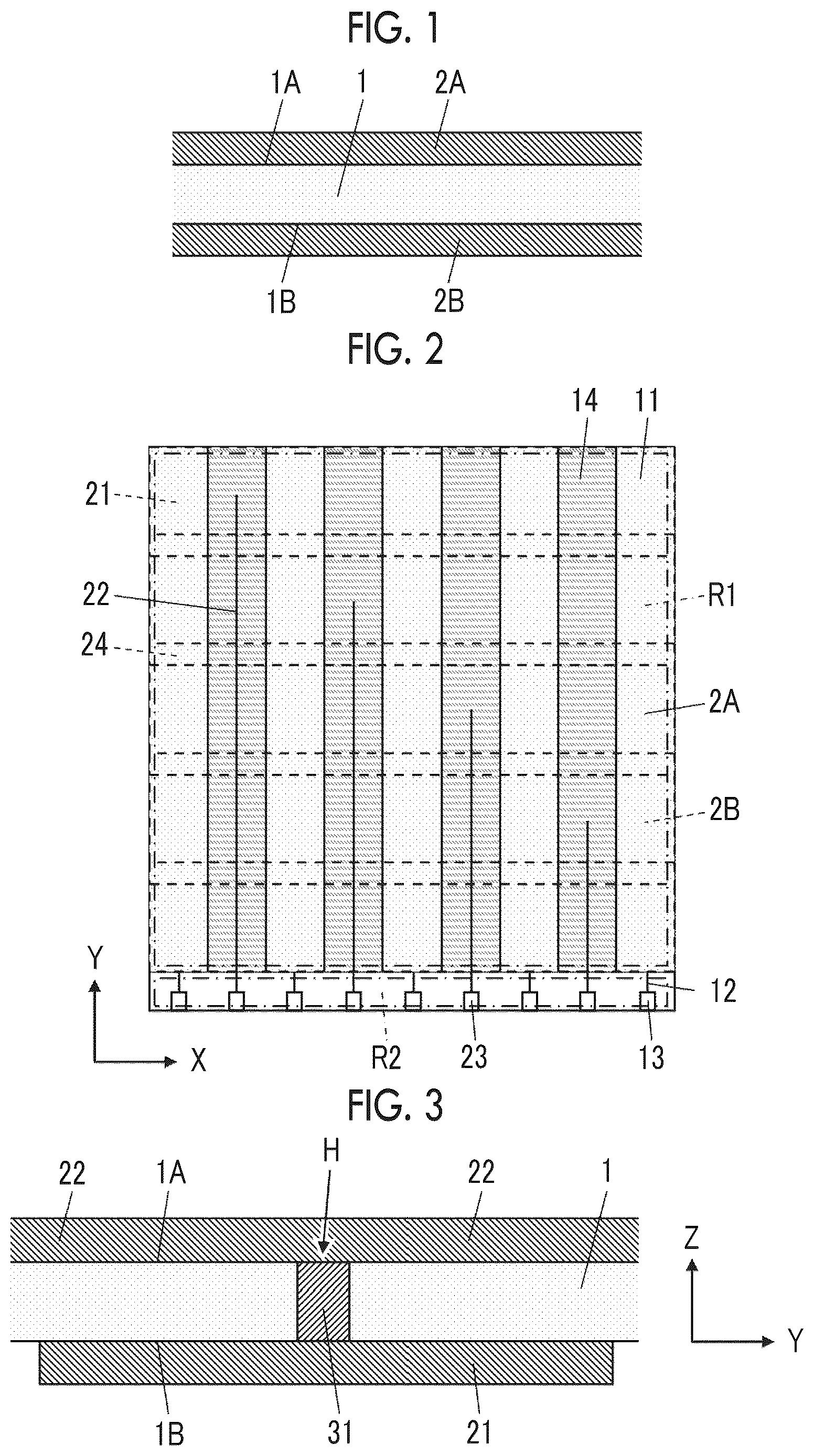 Patent US12602138 Figure 1 – Touch panel