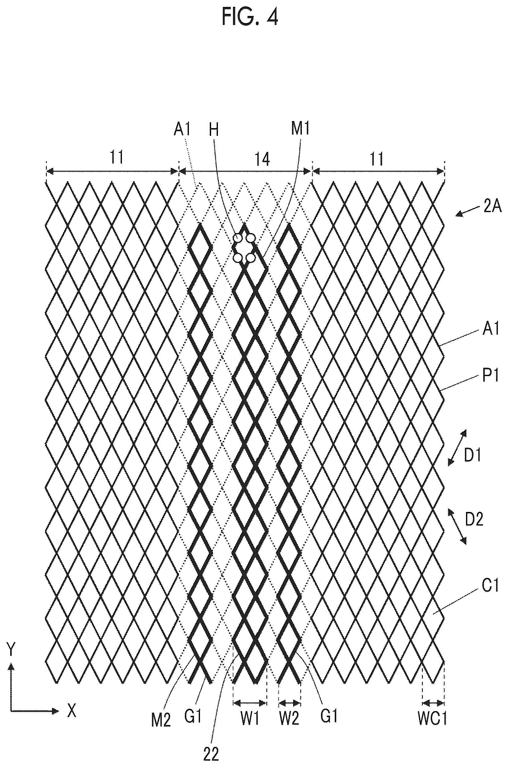 Patent US12602138 Figure 2 – Touch panel