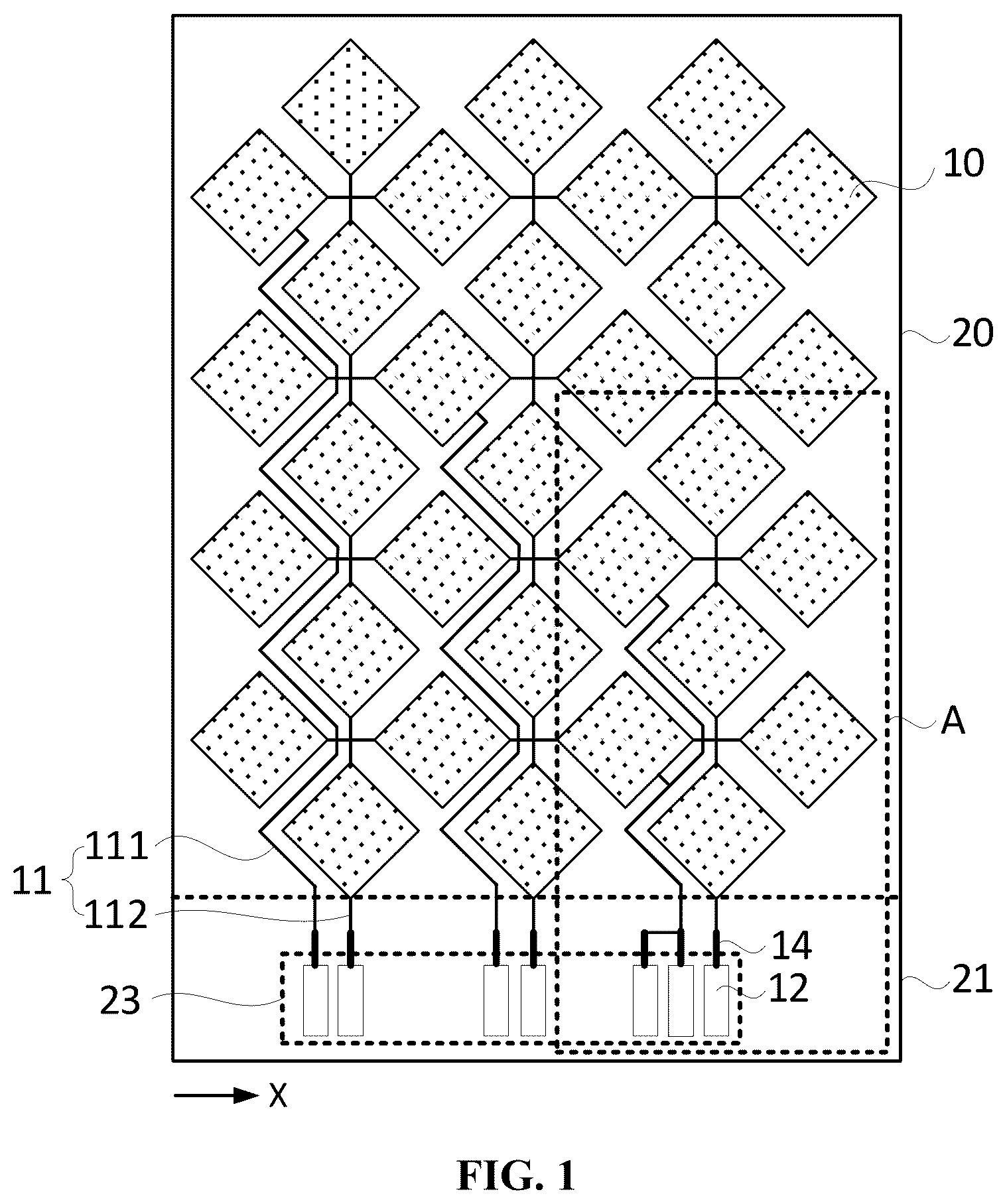Patent US12602139 Figure 1 – Display panel and display device