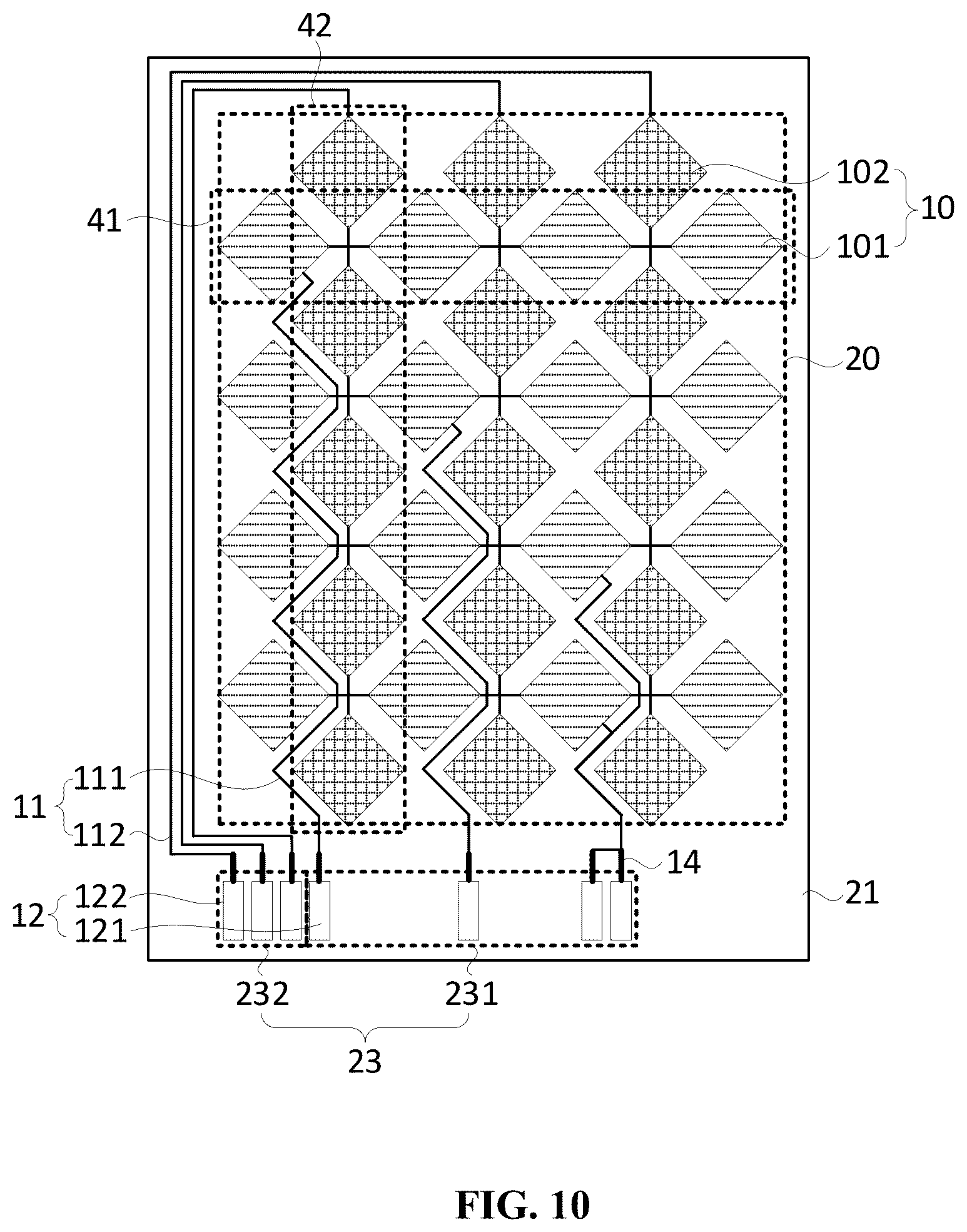 Patent US12602139 Figure 8 – Display panel and display device