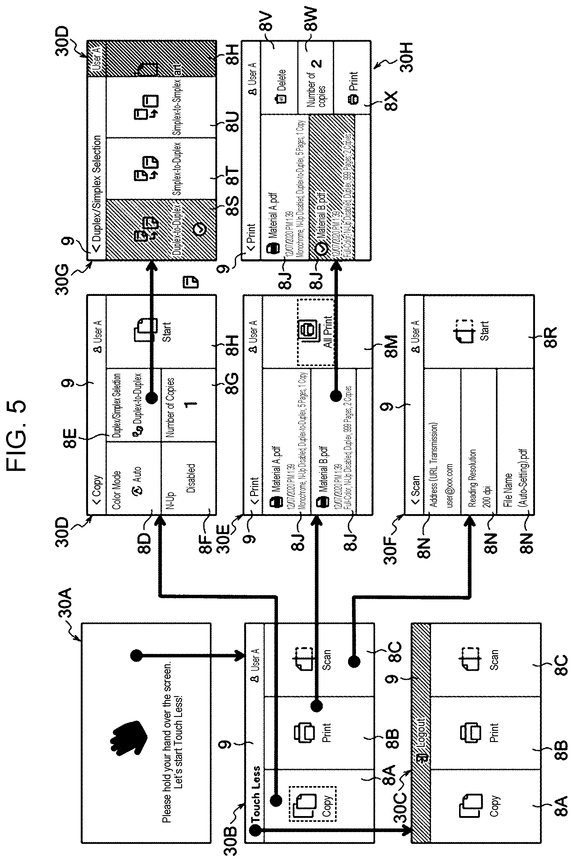 Patent US12602141 Figure 5 – Information processing apparatus information processing method, and non-transitory computer readable medium