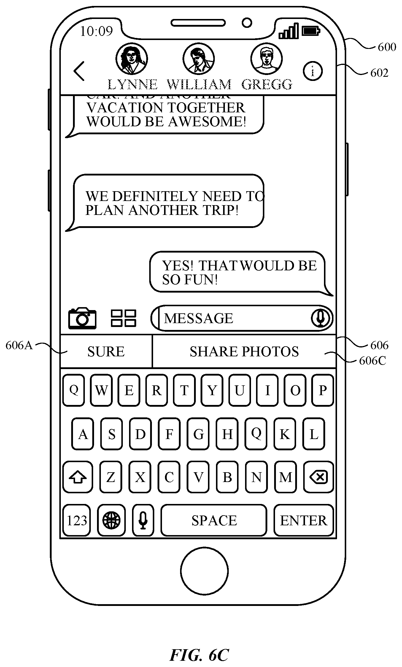 Patent US12602142 Figure 17 – User interfaces for sharing contextually relevant media content
