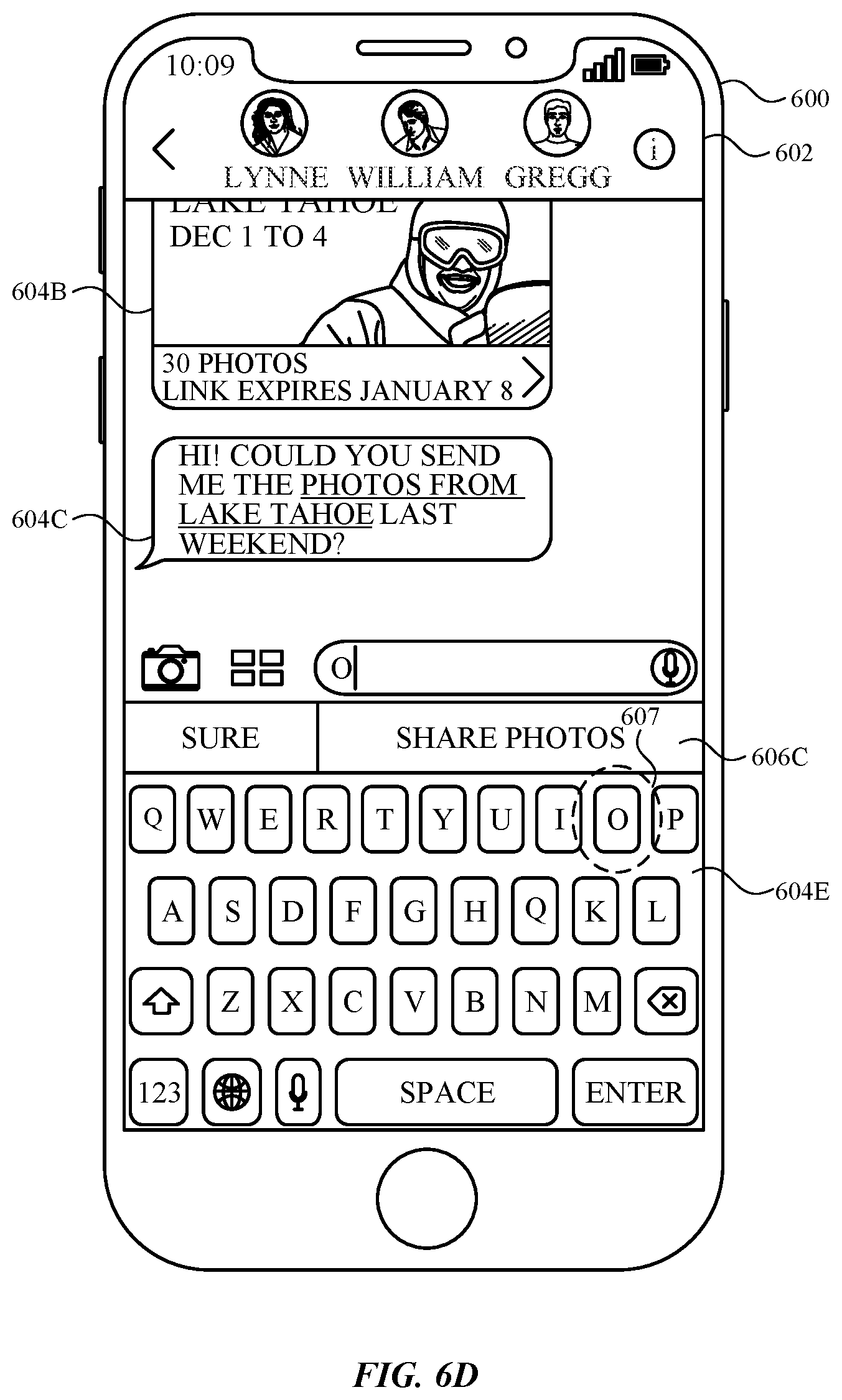 Patent US12602142 Figure 18 – User interfaces for sharing contextually relevant media content