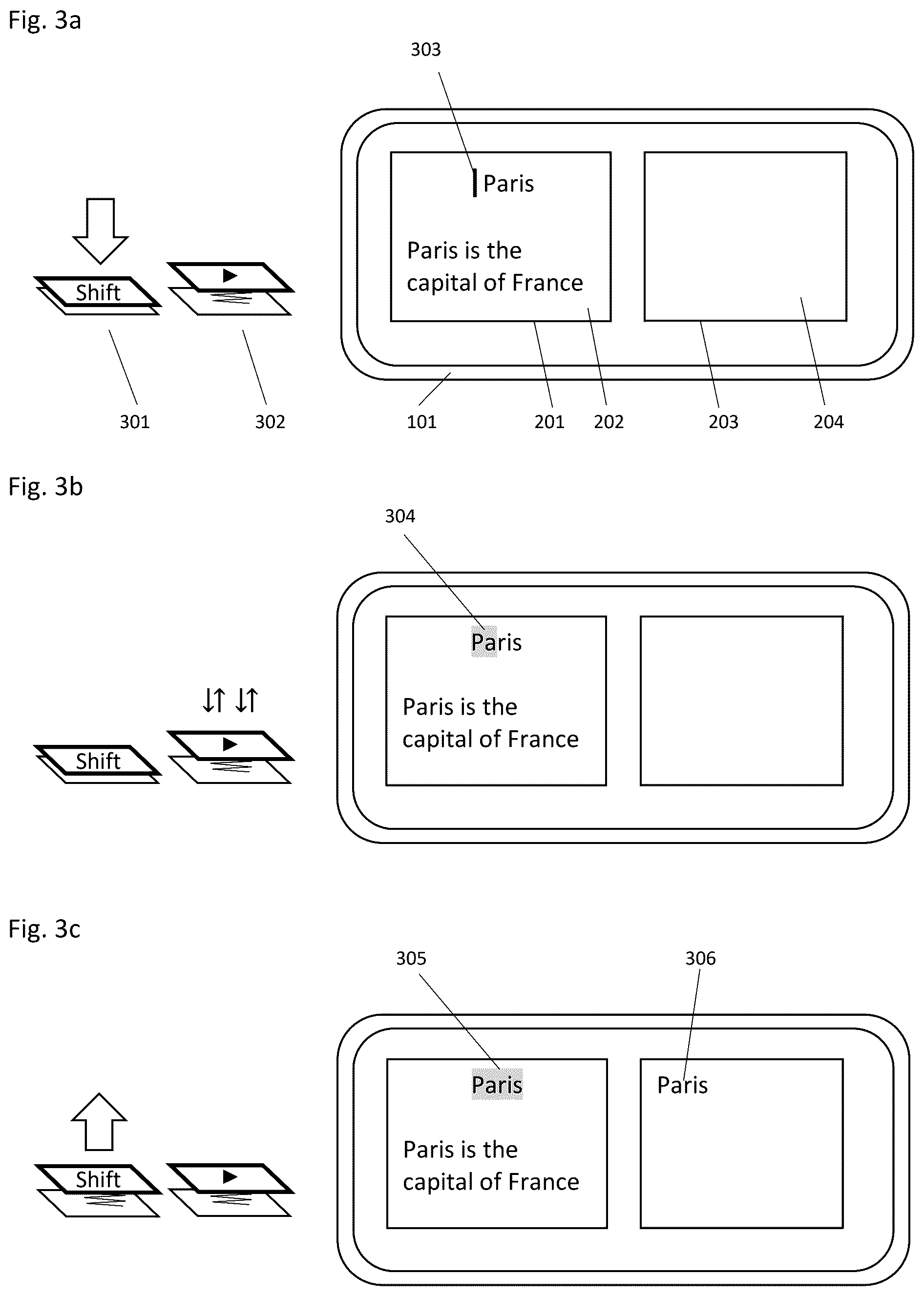 Patent US12602145 Figure 3 – Mouse and keyboard functionality for efficient extraction of content