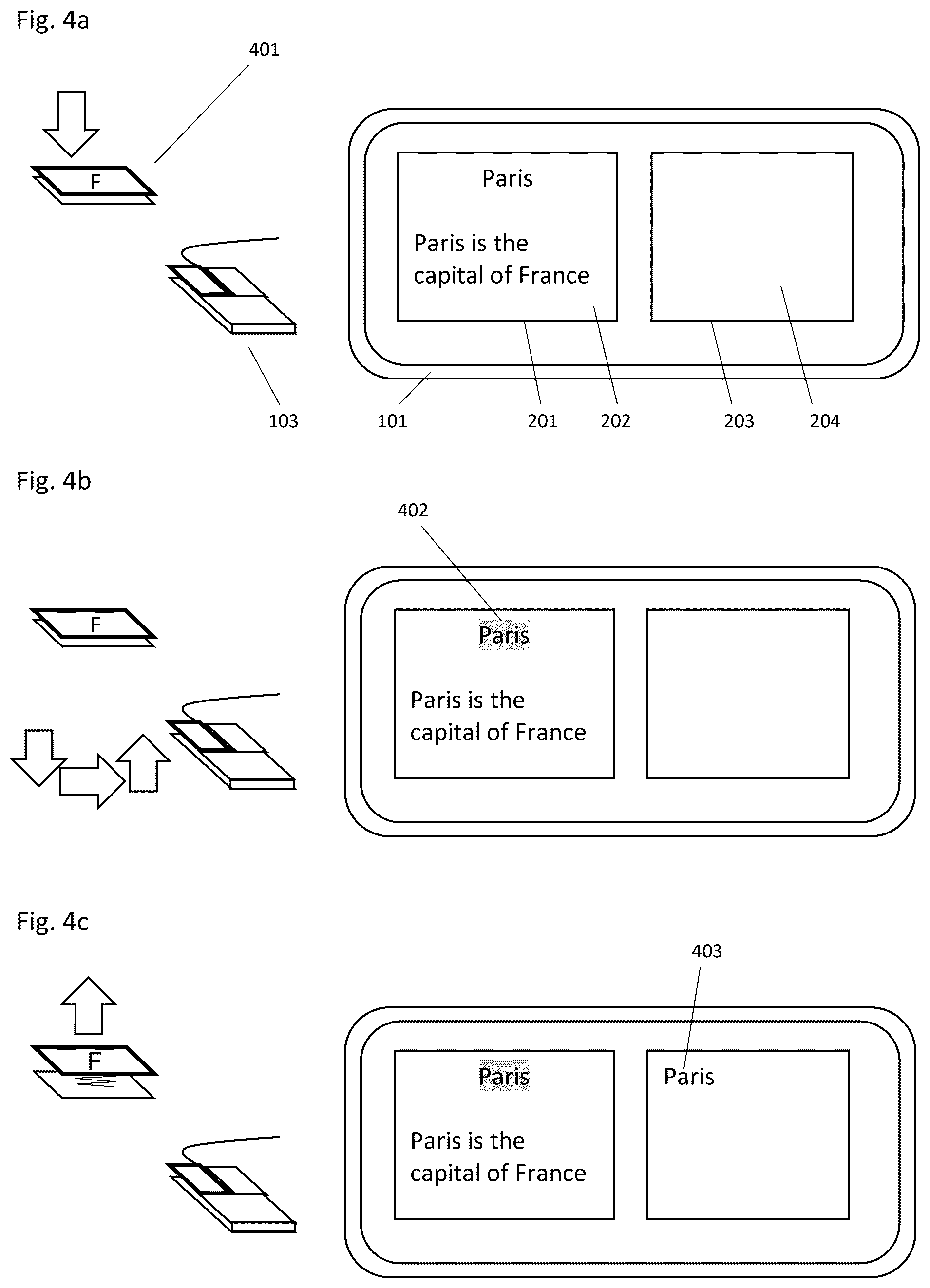 Patent US12602145 Figure 4 – Mouse and keyboard functionality for efficient extraction of content