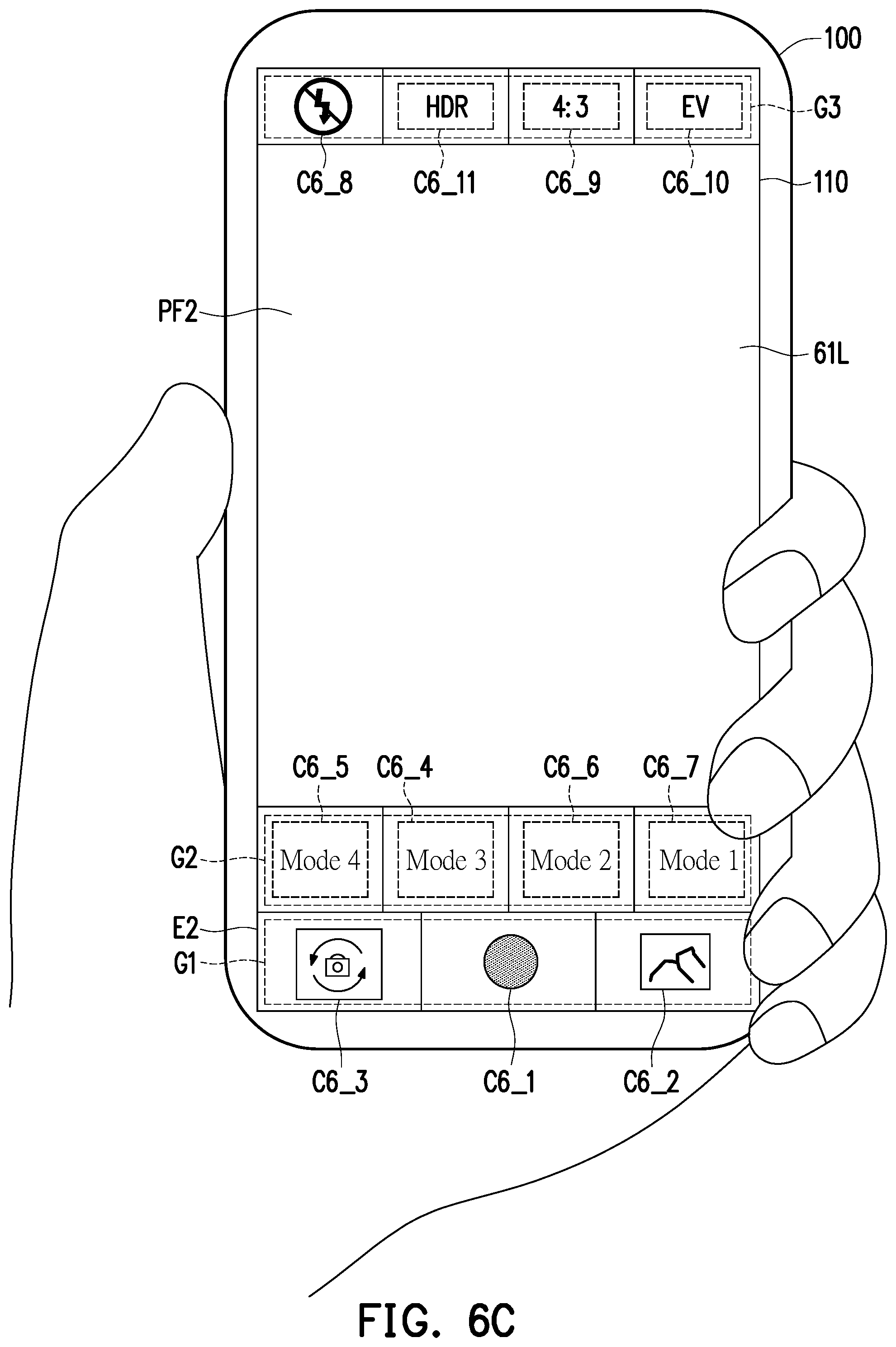 Patent US12602151 Figure 7 – Mobile electronic device and operation interface adjustment method thereof based on handedness status and frequency of use