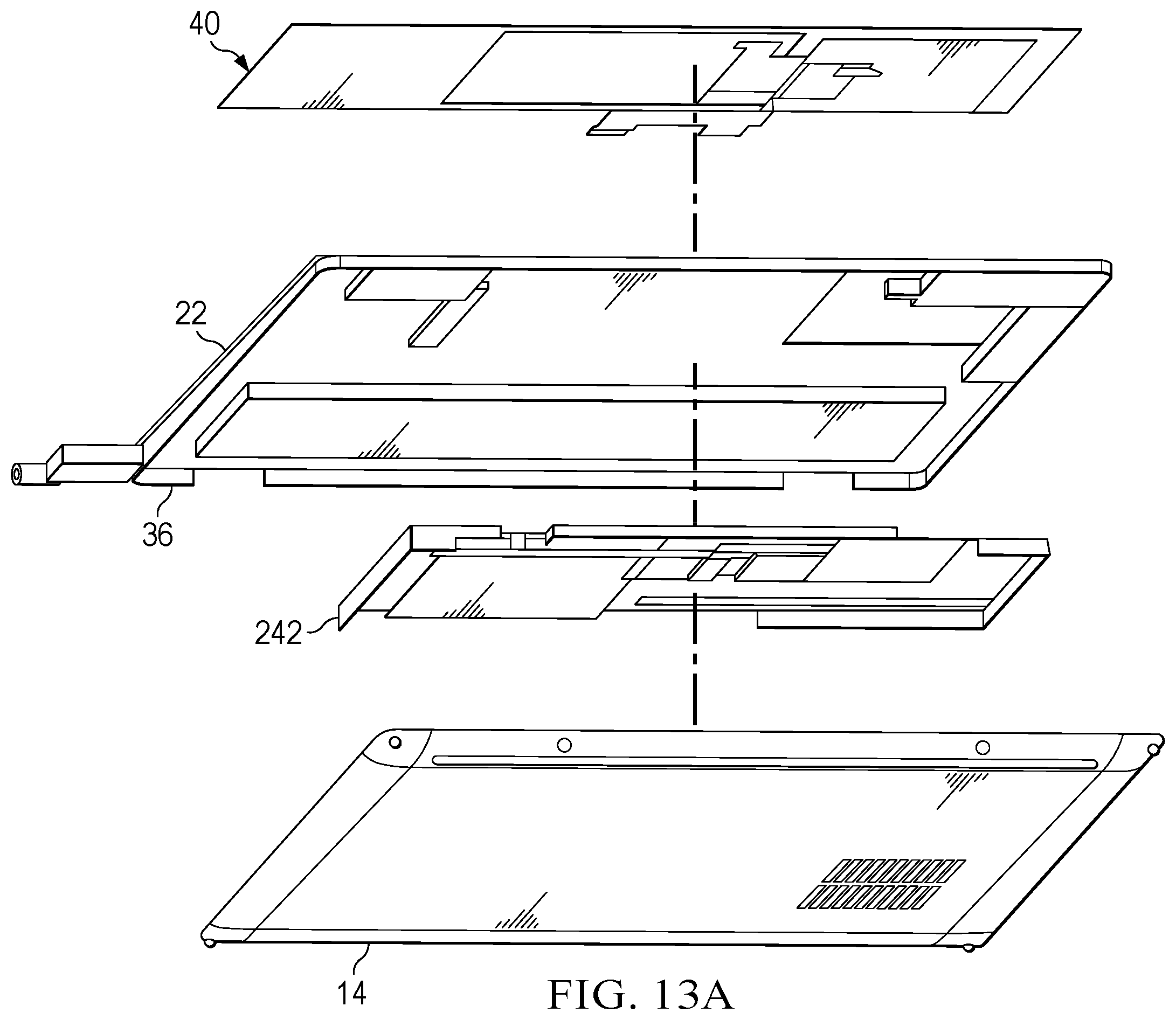 Patent US12602156 Figure 16 – Information handling system touch detection palm rest to support touch function row