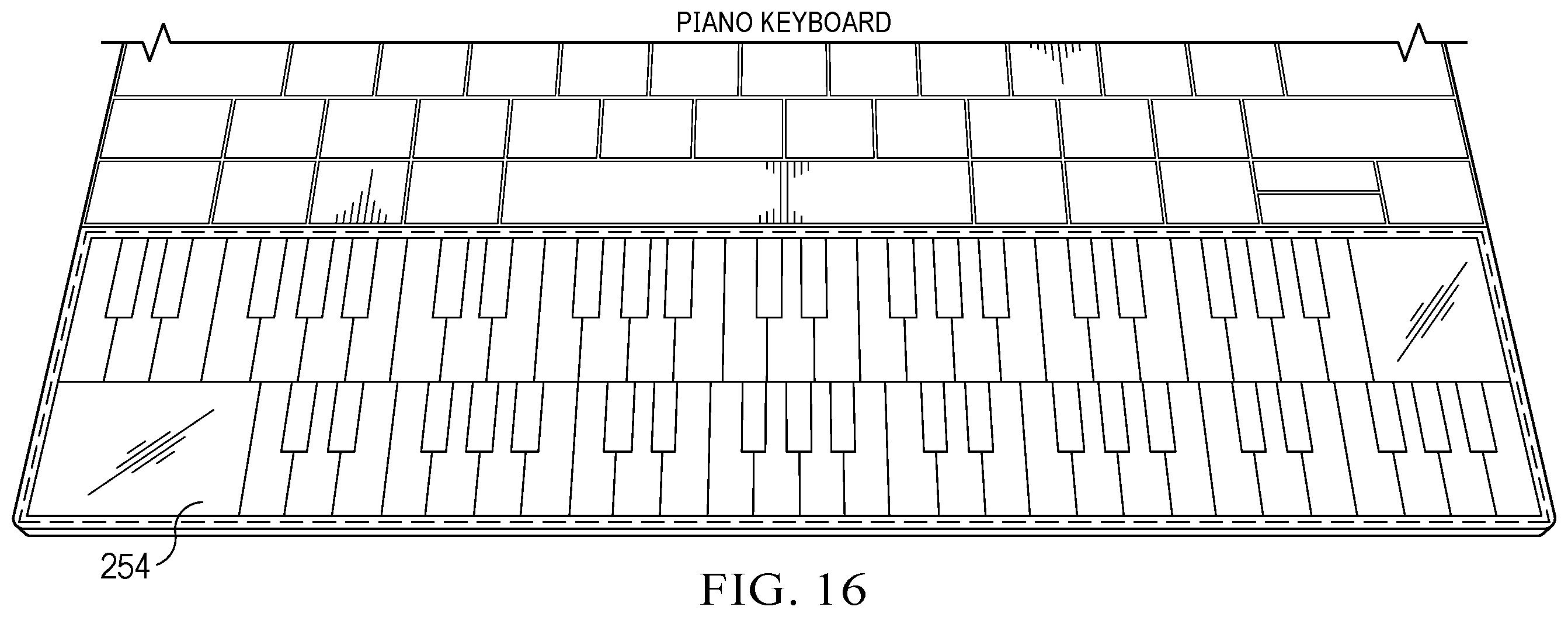 Patent US12602156 Figure 20 – Information handling system touch detection palm rest to support touch function row