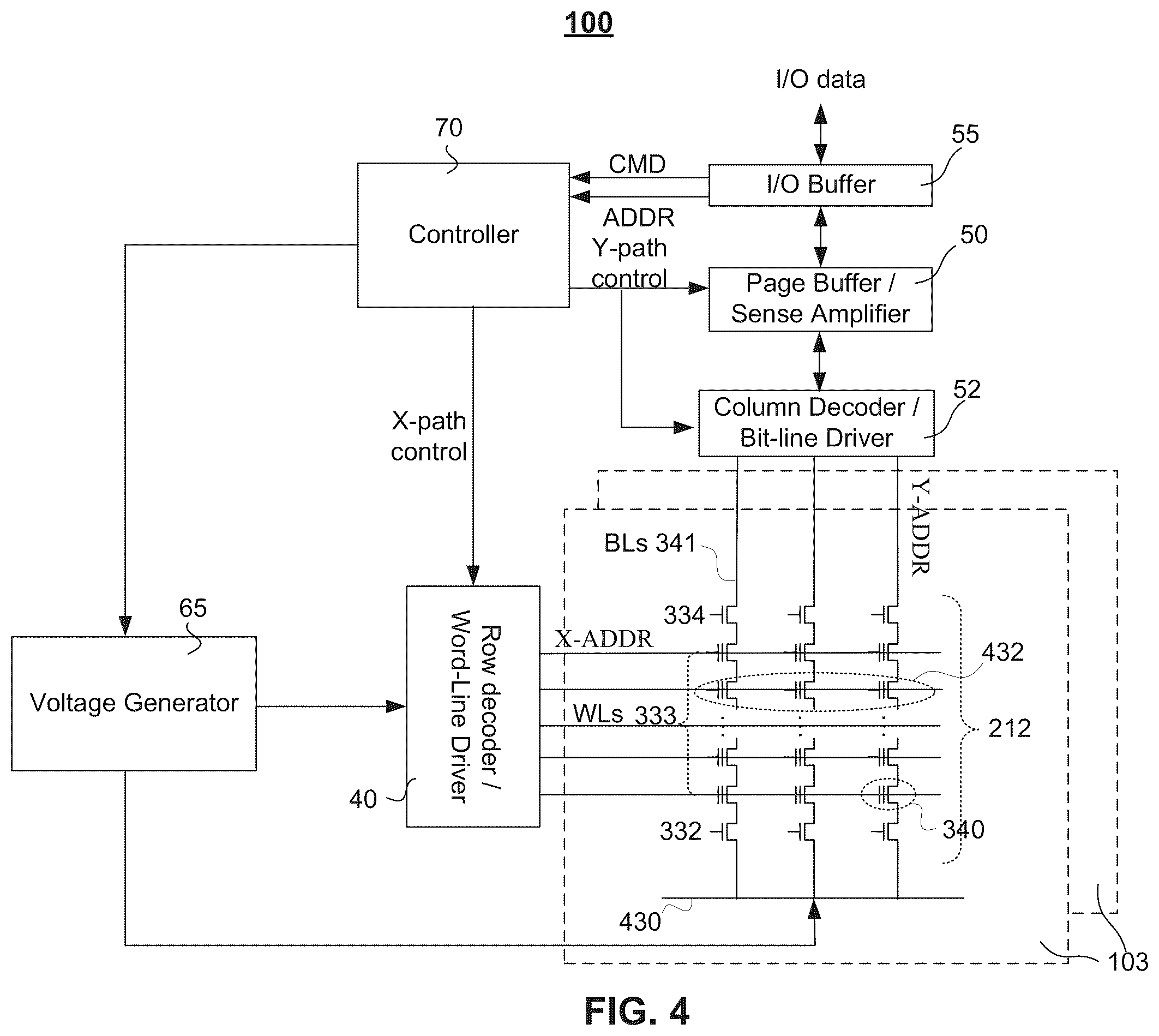 Patent US12602165 Figure 4 – Method of improving programming operations in 3D NAND systems