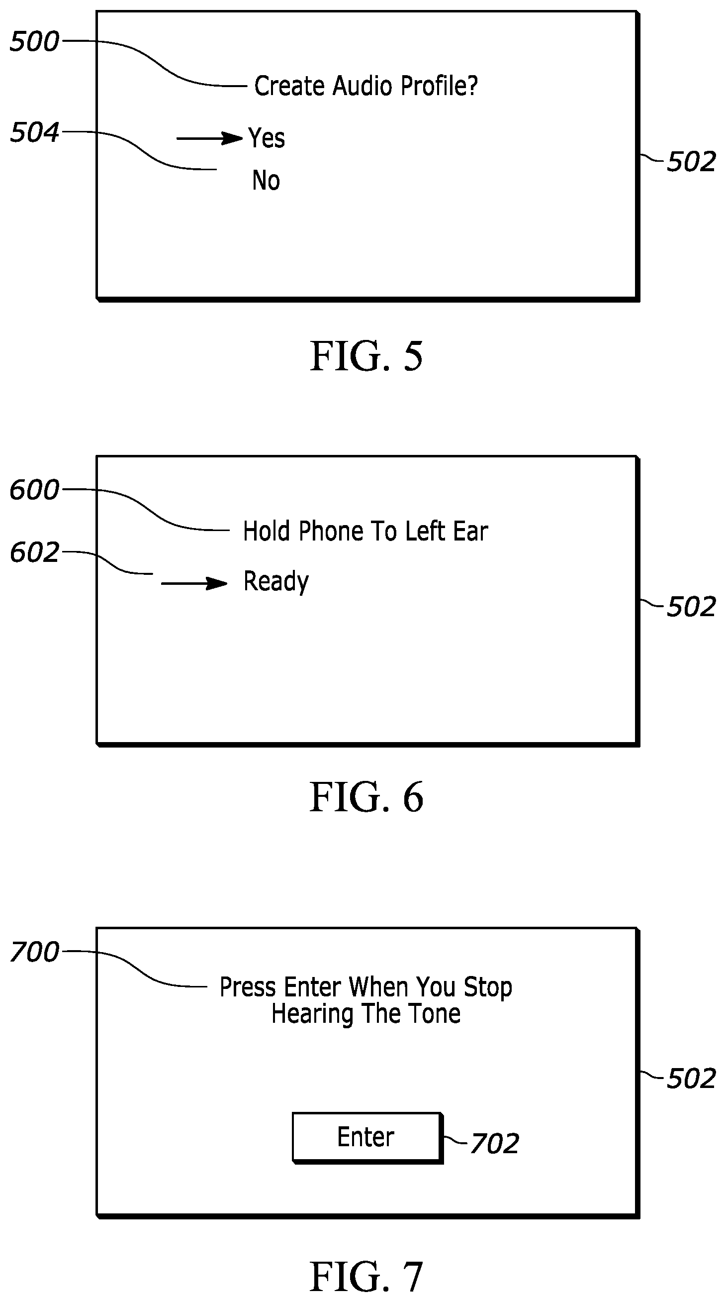 Patent US12602197 Figure 5 – Configuration of platform application with audio profile of a user