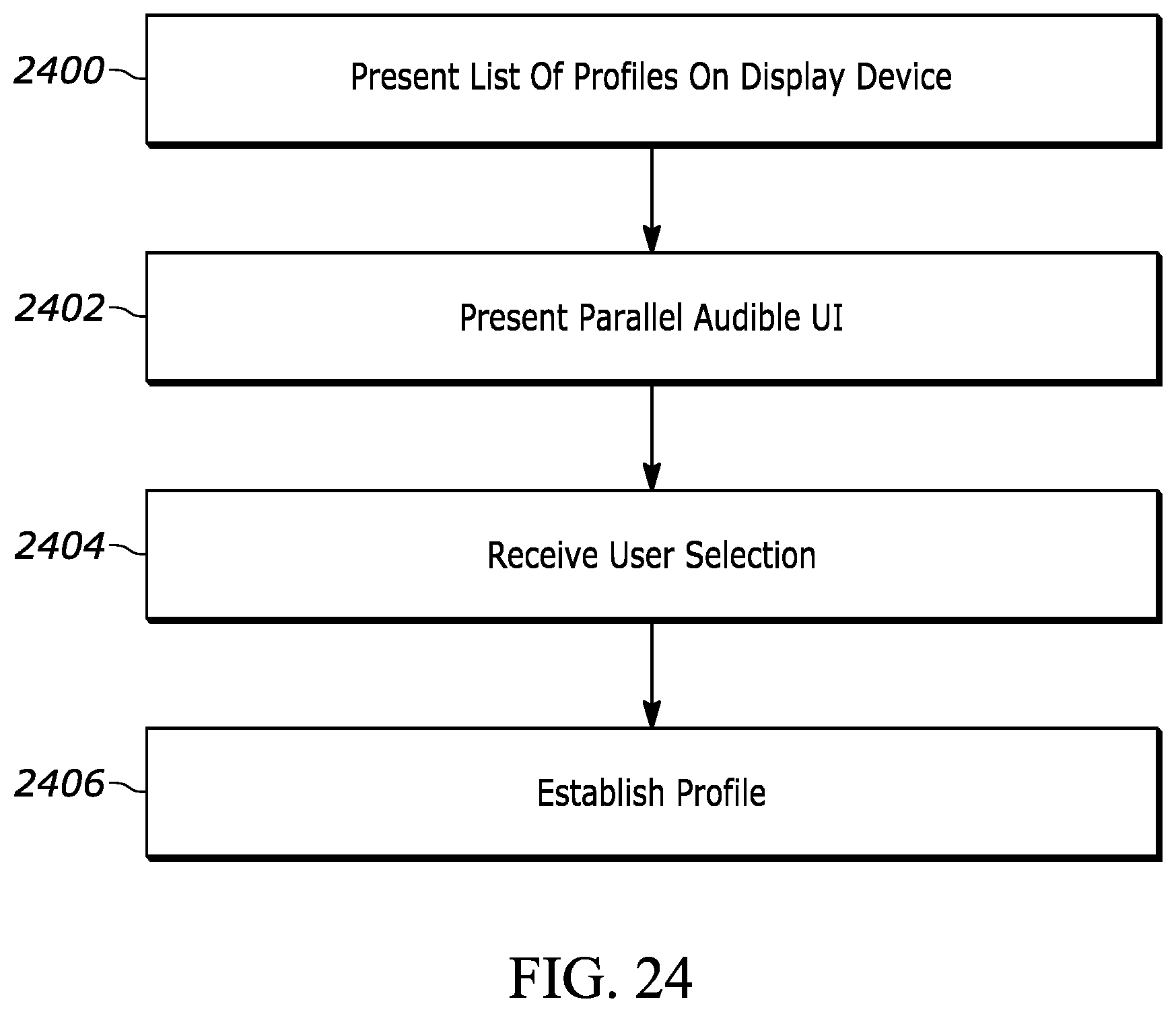 Patent US12602197 Figure 15 – Configuration of platform application with audio profile of a user