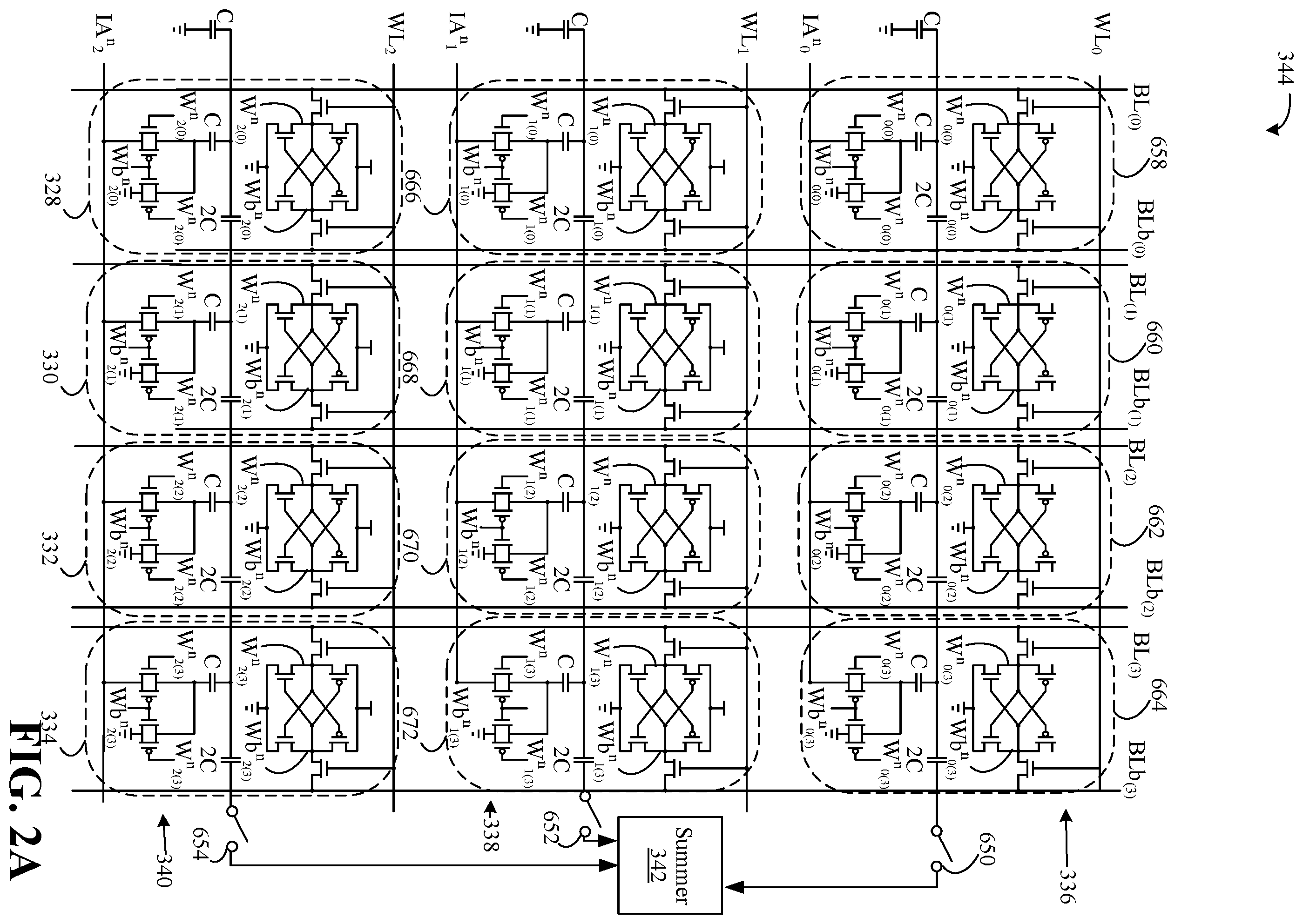 Patent US12602200 Figure 3 – Analog multiply-accumulate unit for multibit in-memory cell computing