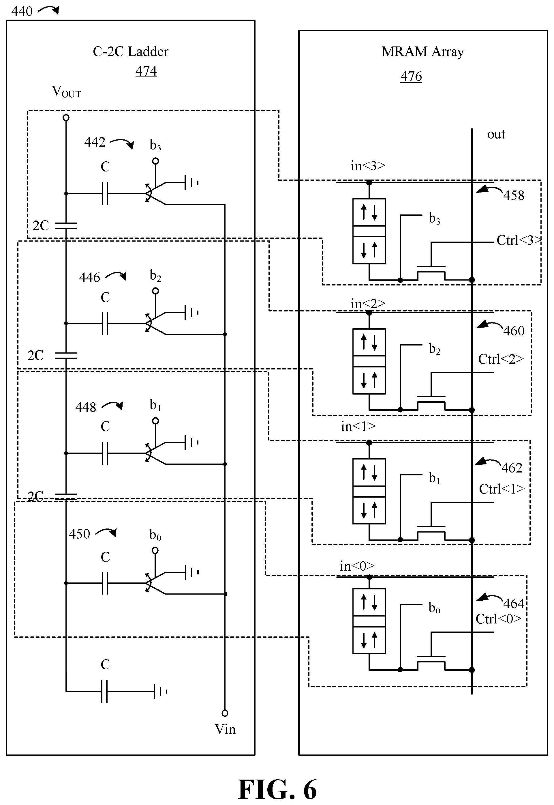 Patent US12602200 Figure 8 – Analog multiply-accumulate unit for multibit in-memory cell computing